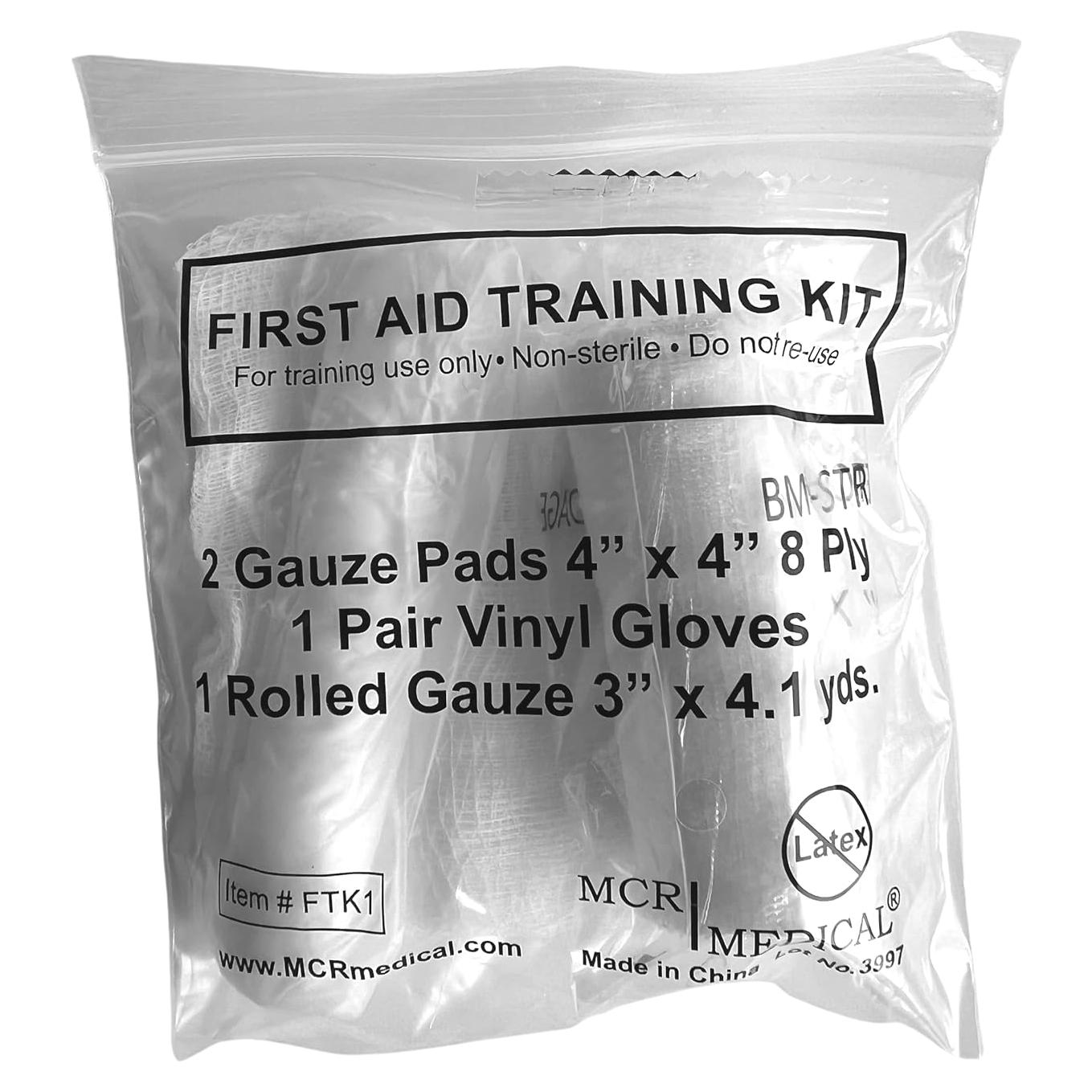 Caja de 10 Kits de Entrenamiento Primeros Auxilios MCR