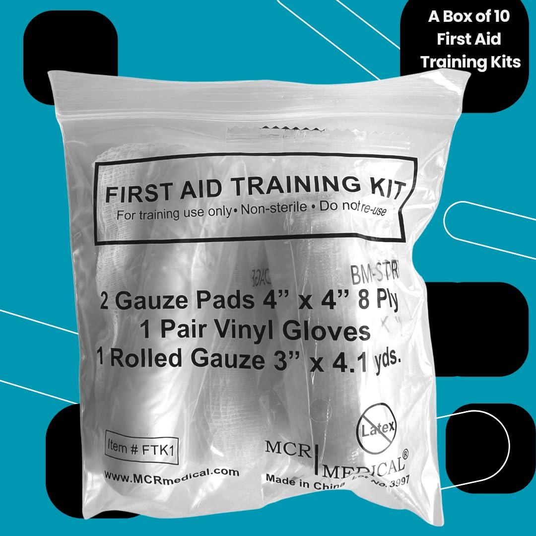 Caja de 10 Kits de Entrenamiento Primeros Auxilios MCR