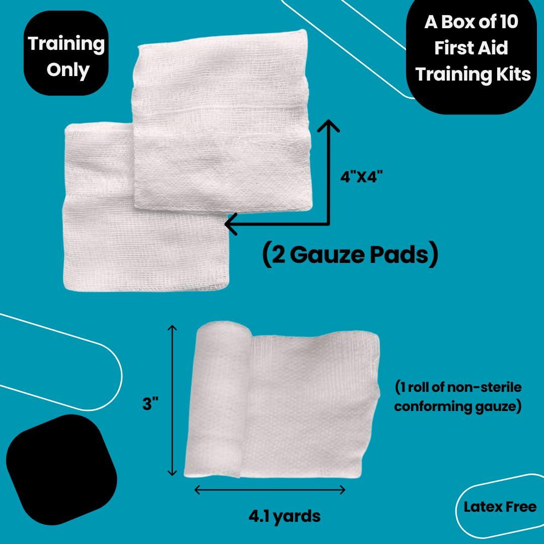 Caja de 10 Kits de Entrenamiento Primeros Auxilios MCR