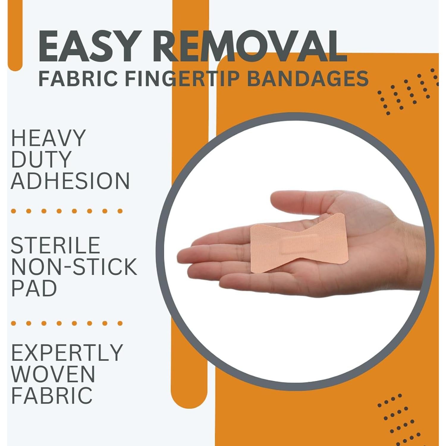 Venda Adhesiva Flexible Dealmed Punta de Dedo - 100 Unidades