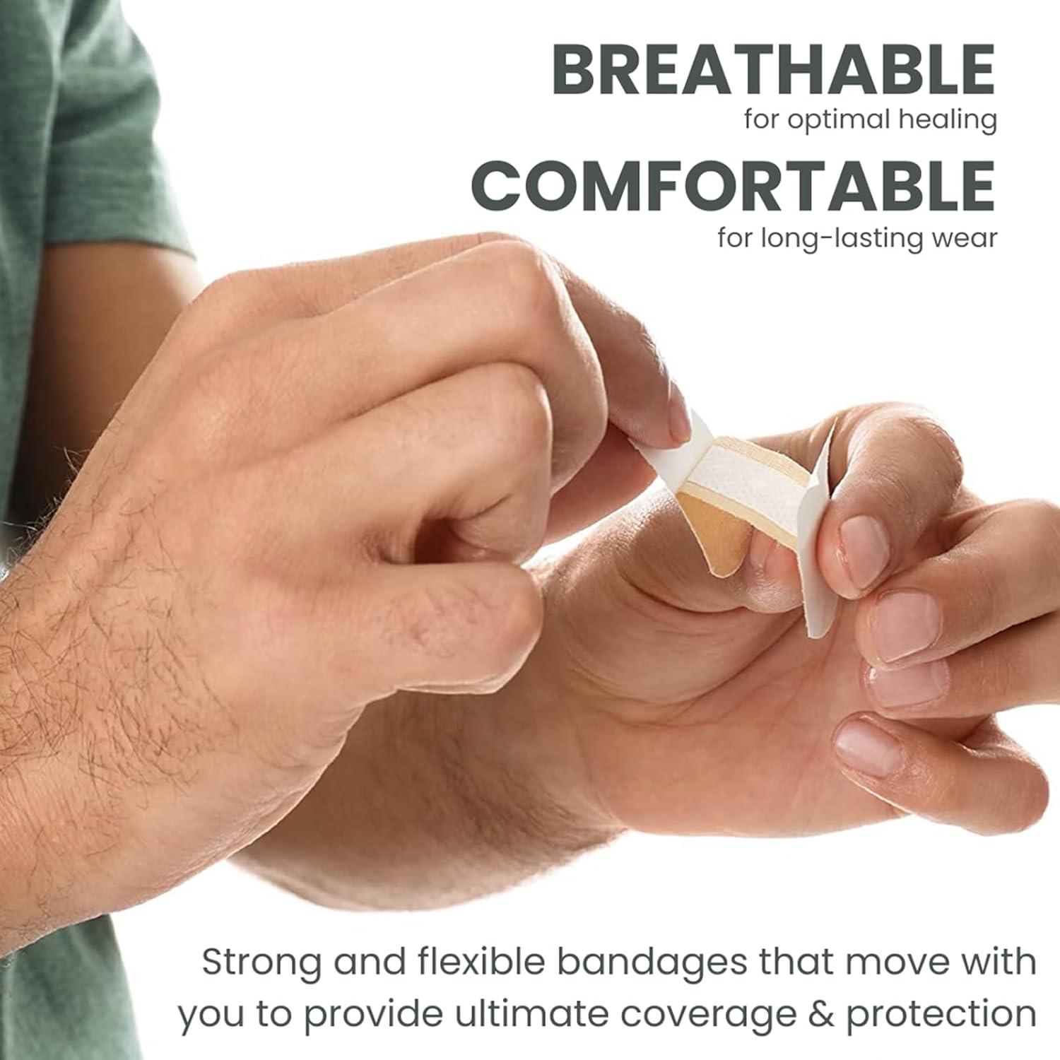 Venda Adhesiva Flexible Dealmed Punta de Dedo - 100 Unidades