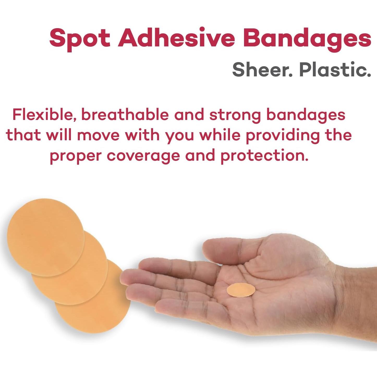 Tiritas Plásticas Transparentes Dealmed 2.22 cm Estériles 100 Unidades