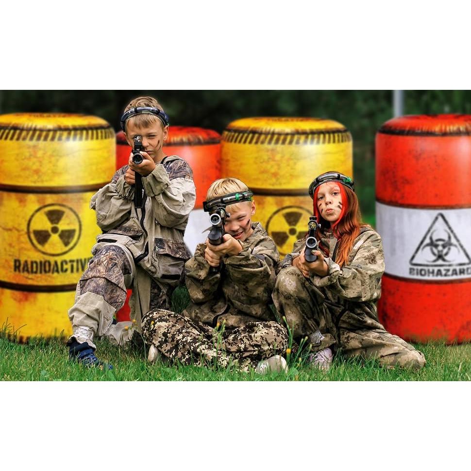 Paquete de 4 Barriles Inflables NINOSTAR para Juegos