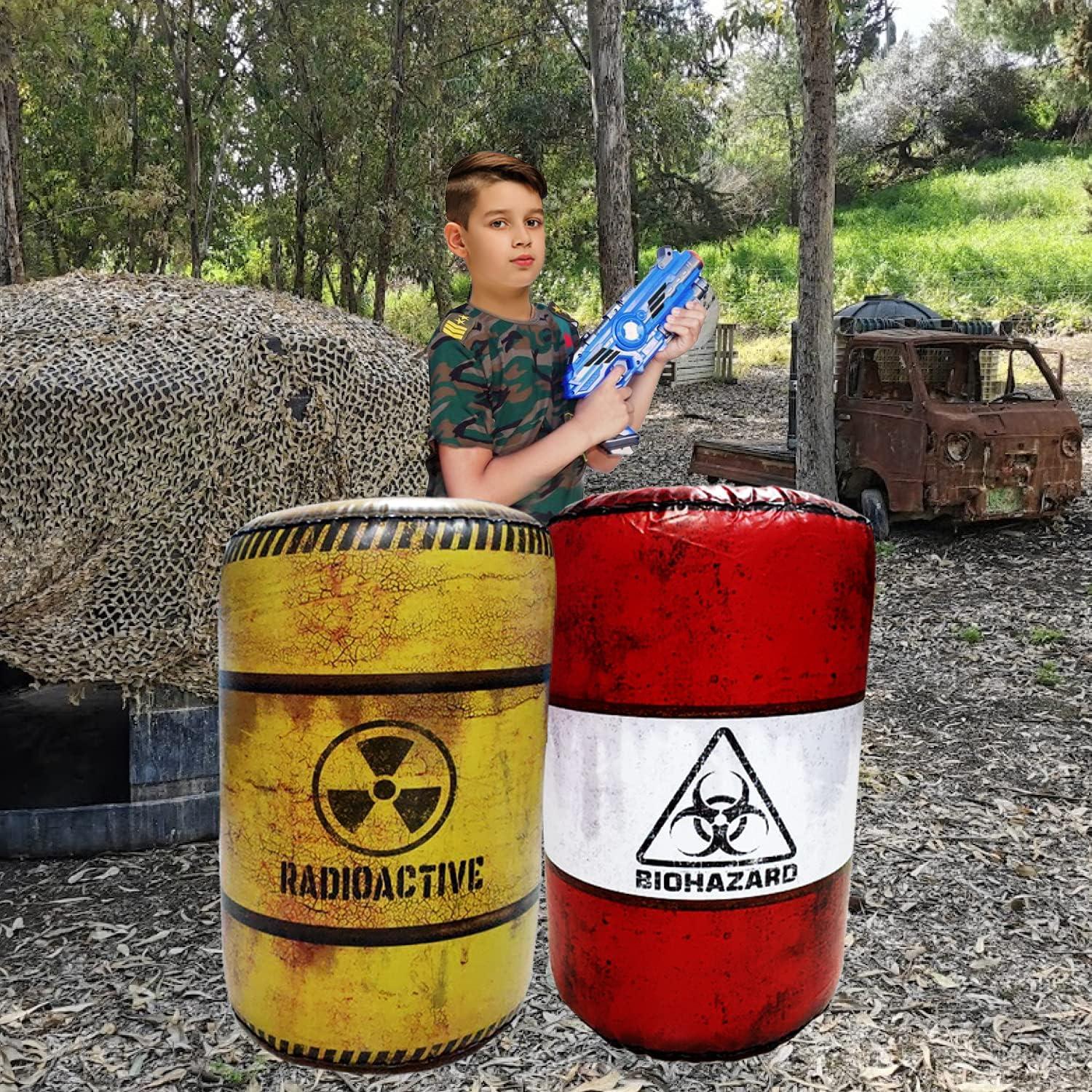 Paquete de 4 Barriles Inflables NINOSTAR para Juegos