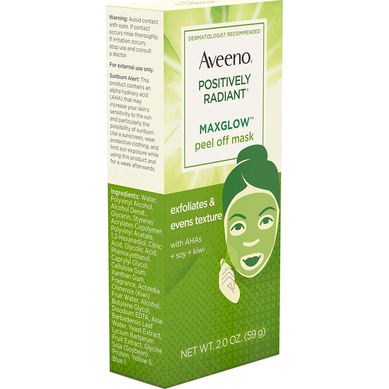 Máscara Exfoliante Peel Off Aveeno 59 ml - Radiante y Suave