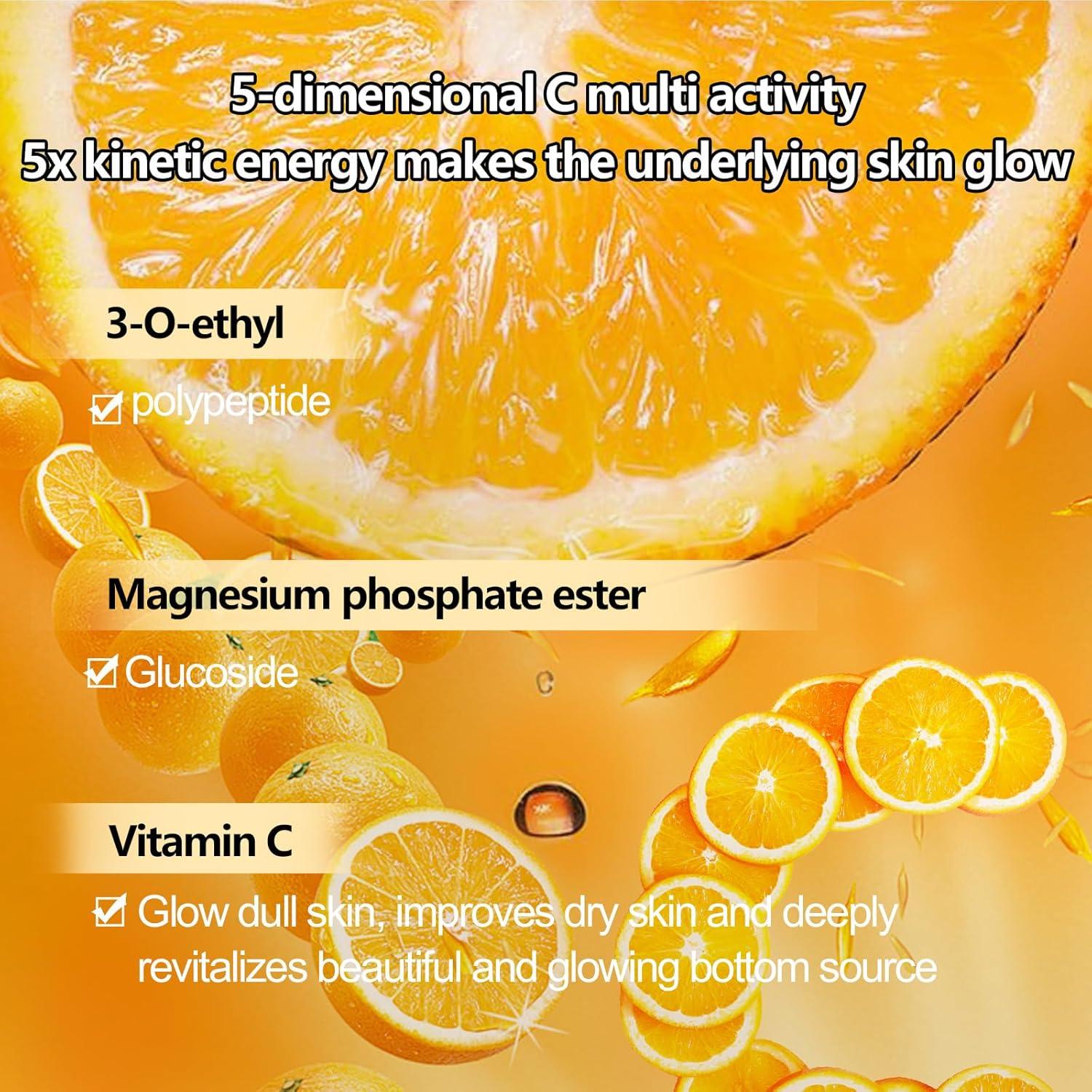 Conjunto de Cuidado Facial O'KADY Vitamina C 6 Piezas