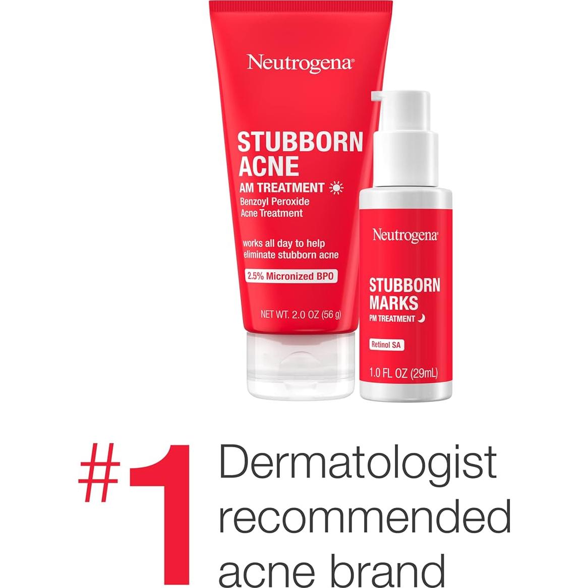 Neutrogena Tratamiento Facial AM y PM para Acné y Marcas