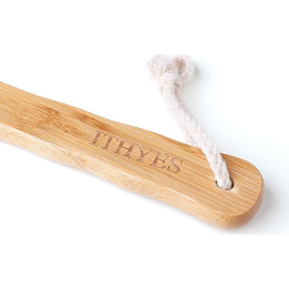 Cepillo Corporal Exfoliante Ithyes de Bambú con Mango Largo