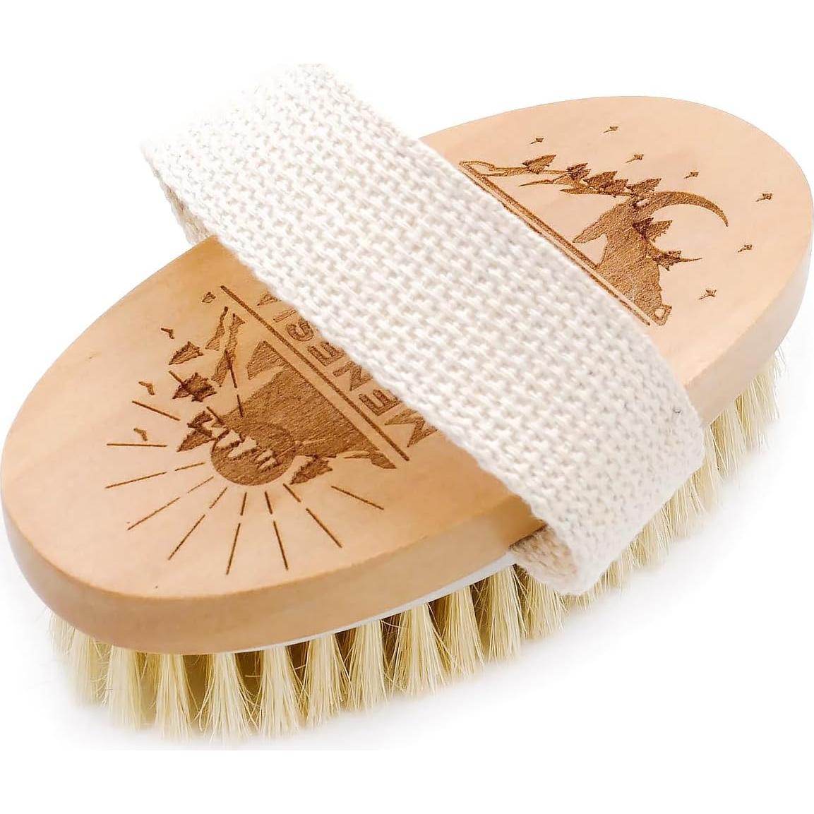 Cepillo corporal en seco Menesia - Exfoliante de cerdas naturales