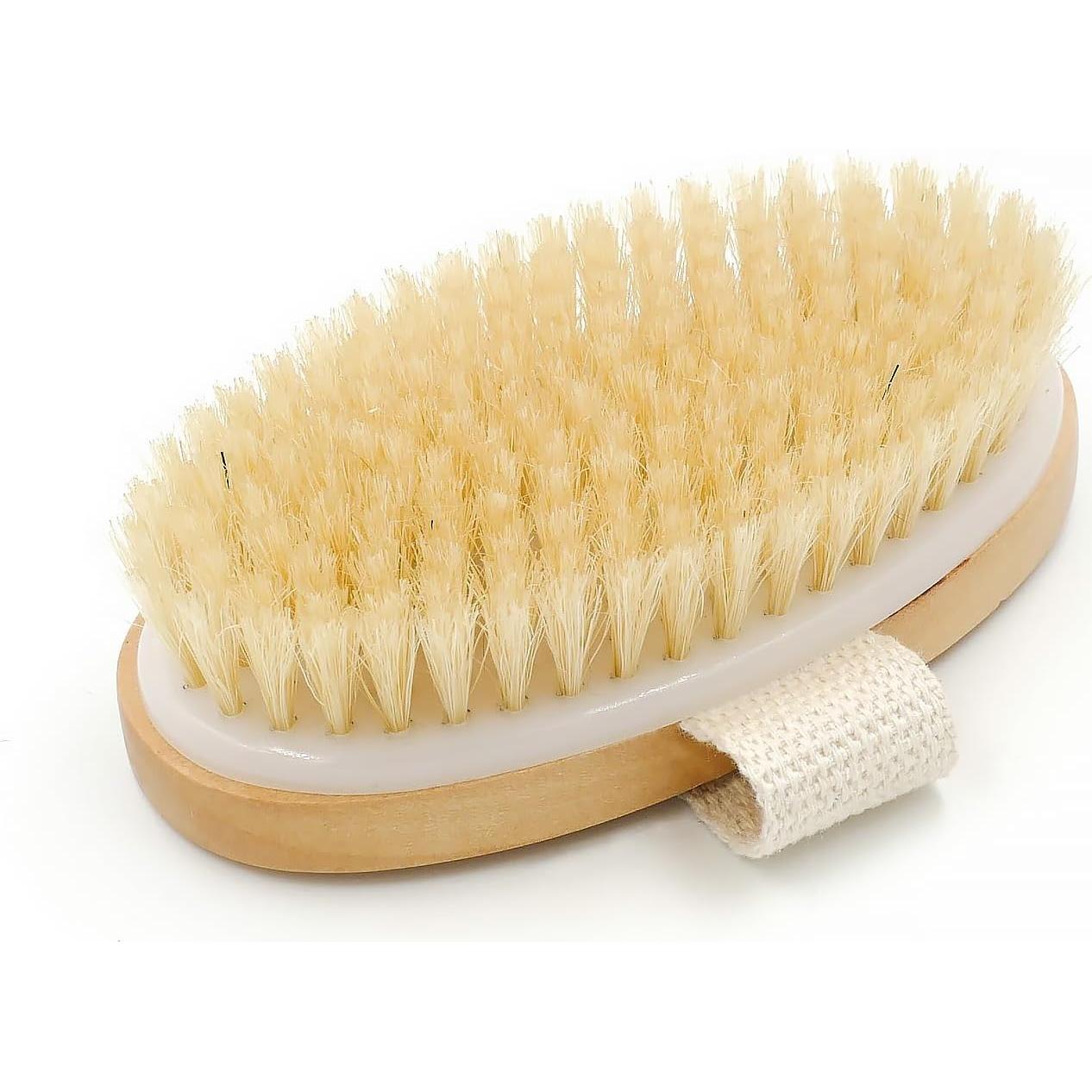 Cepillo corporal en seco Menesia - Exfoliante de cerdas naturales