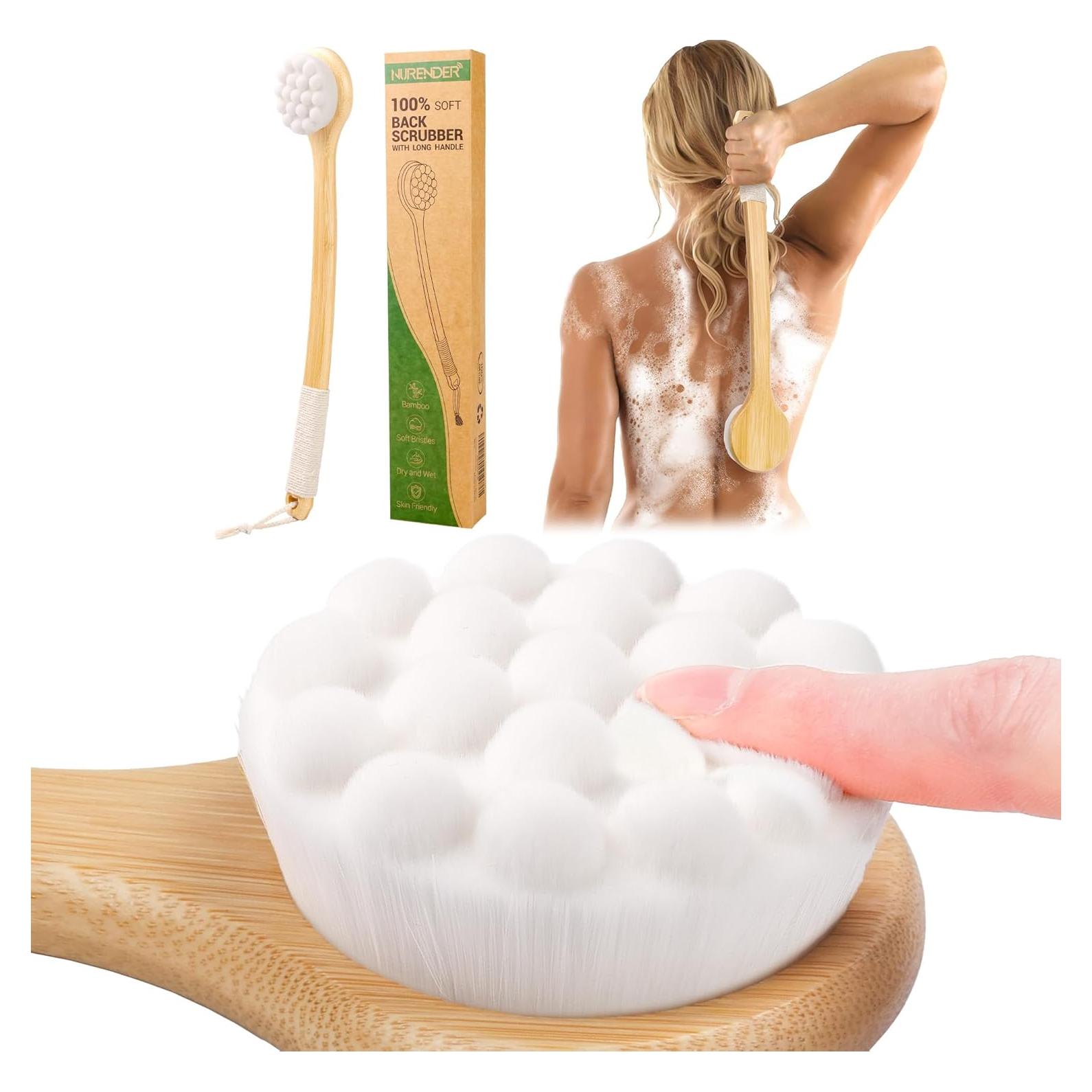 Cepillo de Espalda NURENDER 43.94 cm Cerdas Suaves Antideslizante