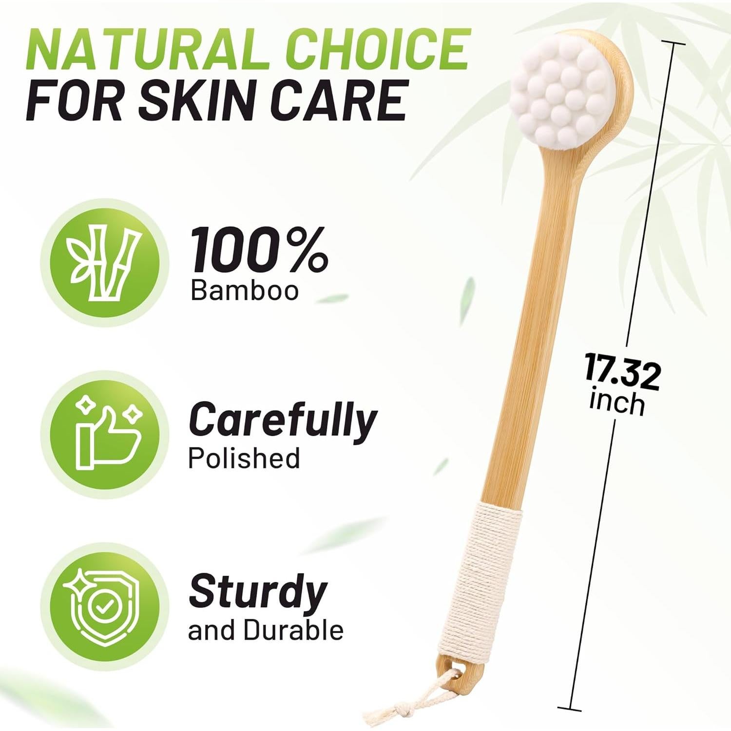 Cepillo de Espalda NURENDER 43.94 cm Cerdas Suaves Antideslizante