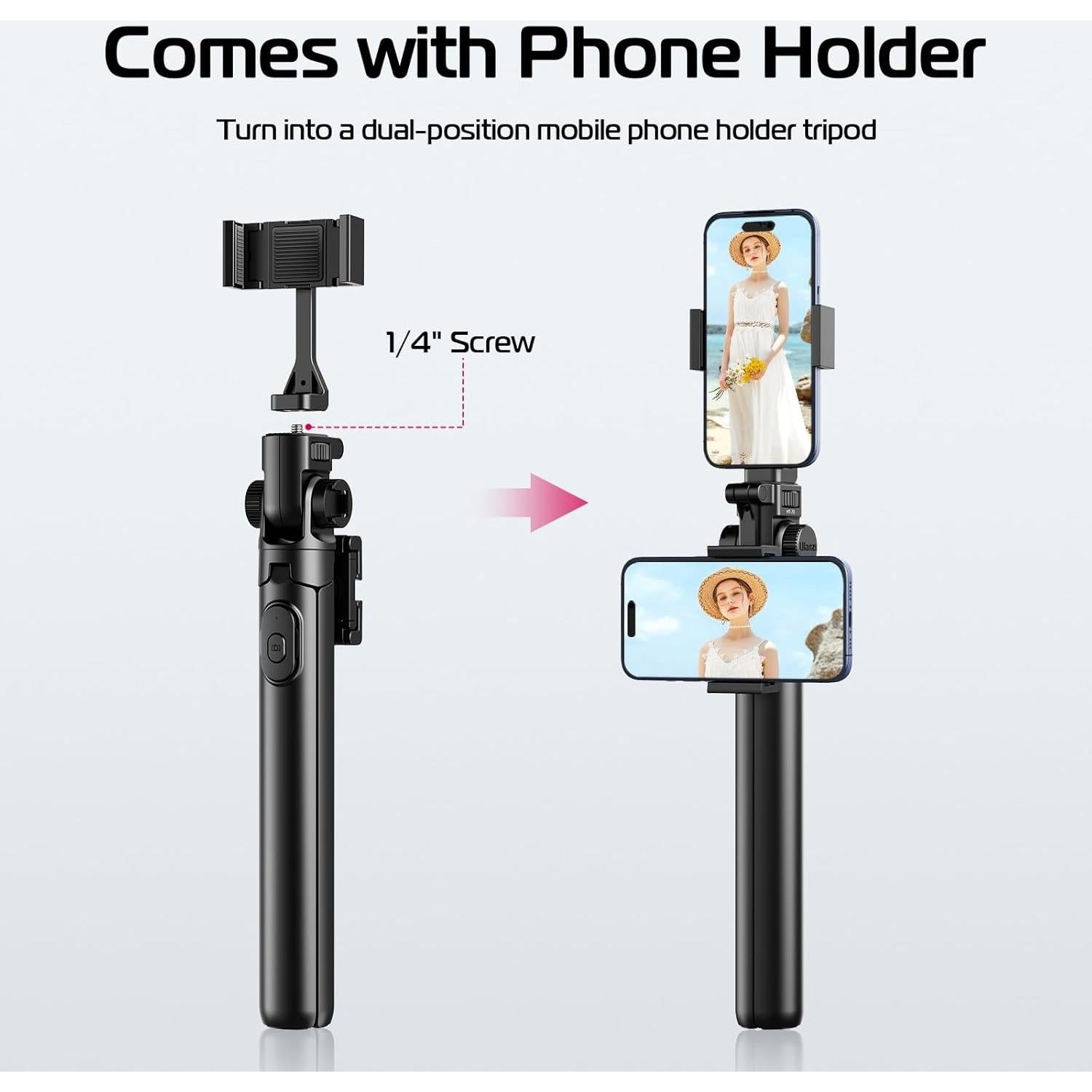 Trípode Extensible ULANZI MT-70 para Teléfono y Cámara 160 cm