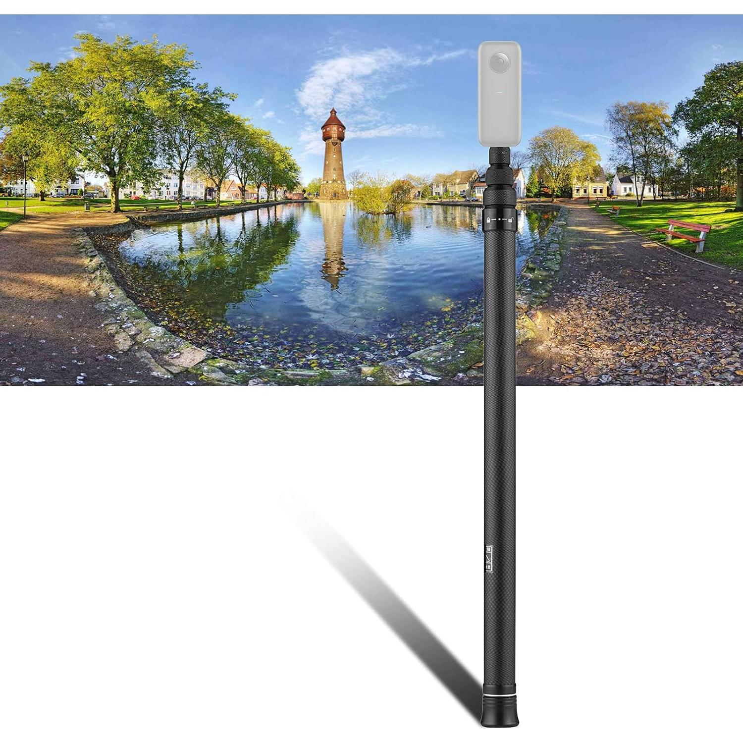 Palo de Selfie Andoer de Fibra de Carbono 1.5m Ajustable