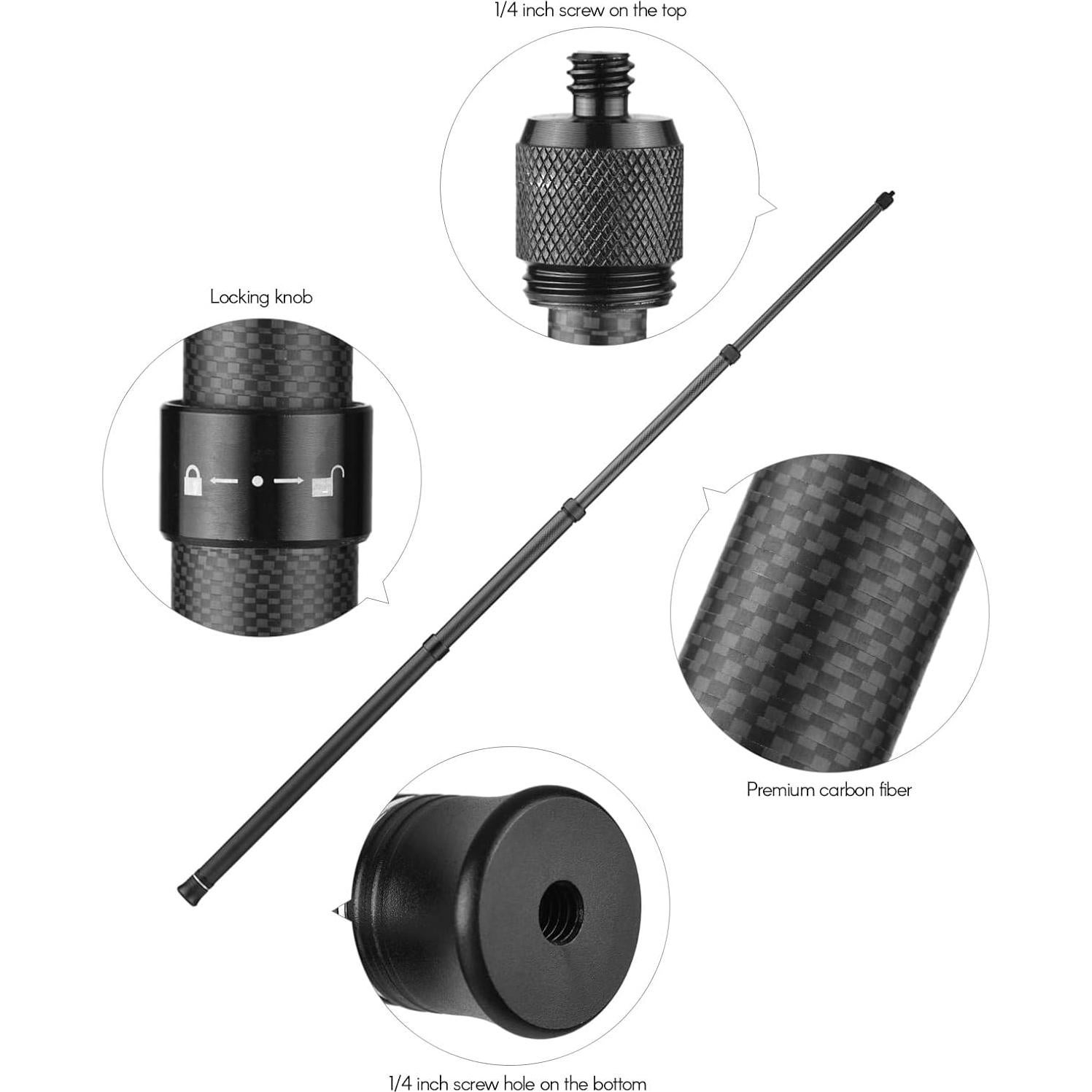 Palo de Selfie Andoer de Fibra de Carbono 1.5m Ajustable