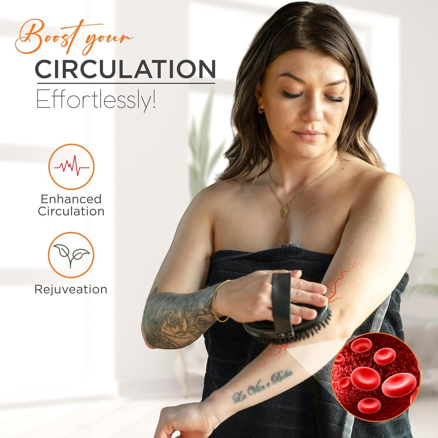 Cepillo Corporal de Cobre Happy Sol para Drenaje Linfático