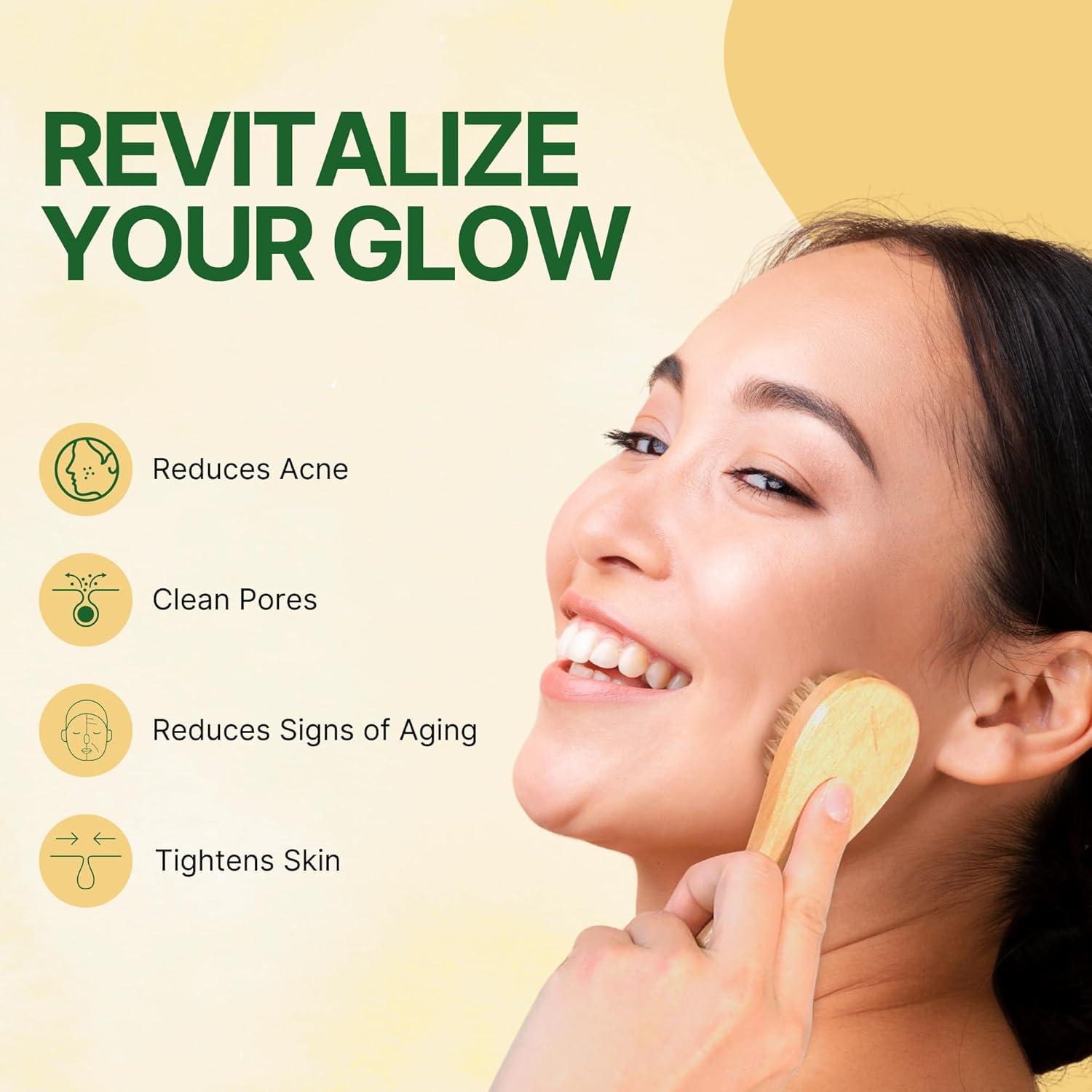 Juego de Cepillos Corporales Asani para Cepillado Seco - 3 Piezas