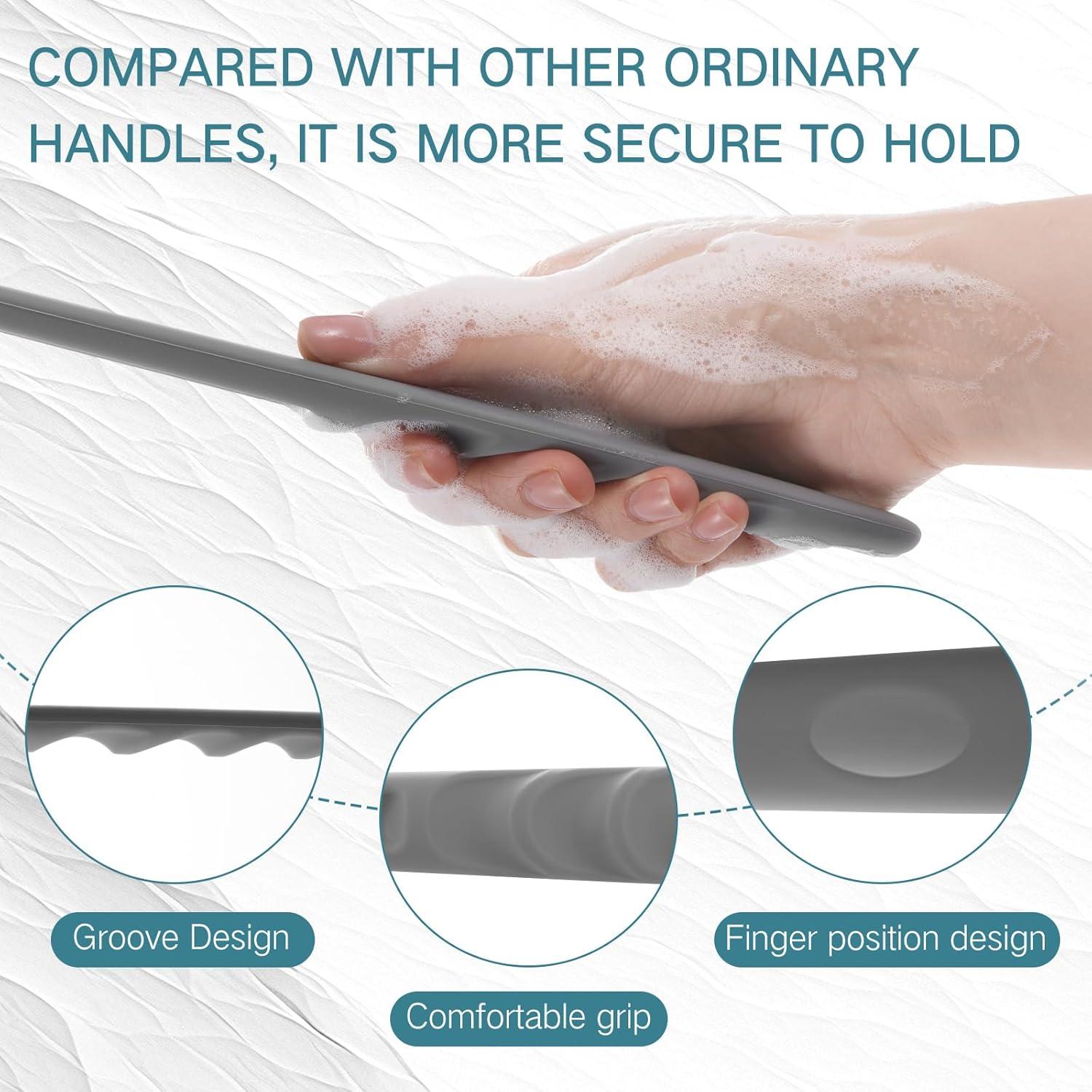 Cepillo de Espalda de Silicona Sunnyray 38.1 cm Antideslizante