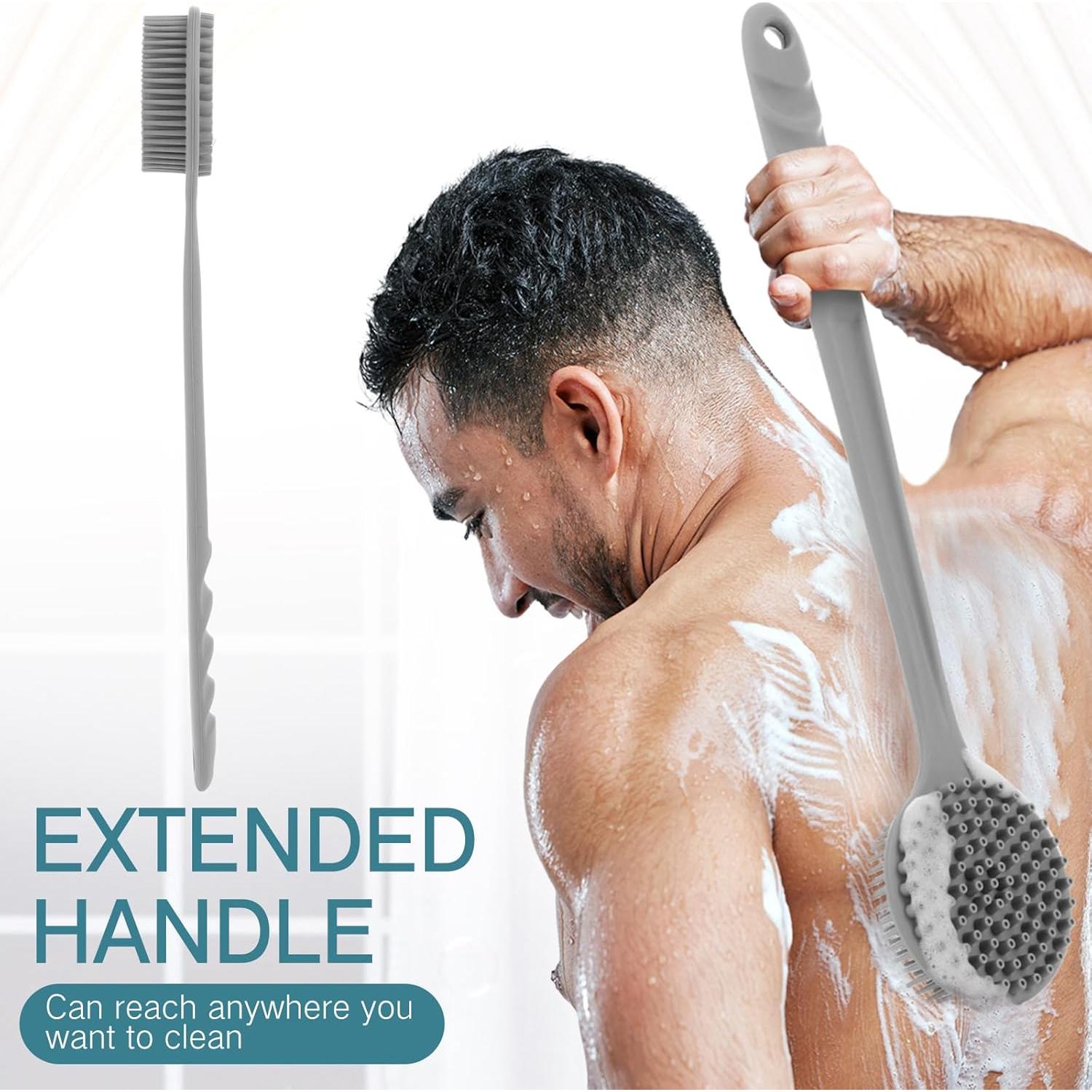 Cepillo de Espalda de Silicona Sunnyray 38.1 cm Antideslizante