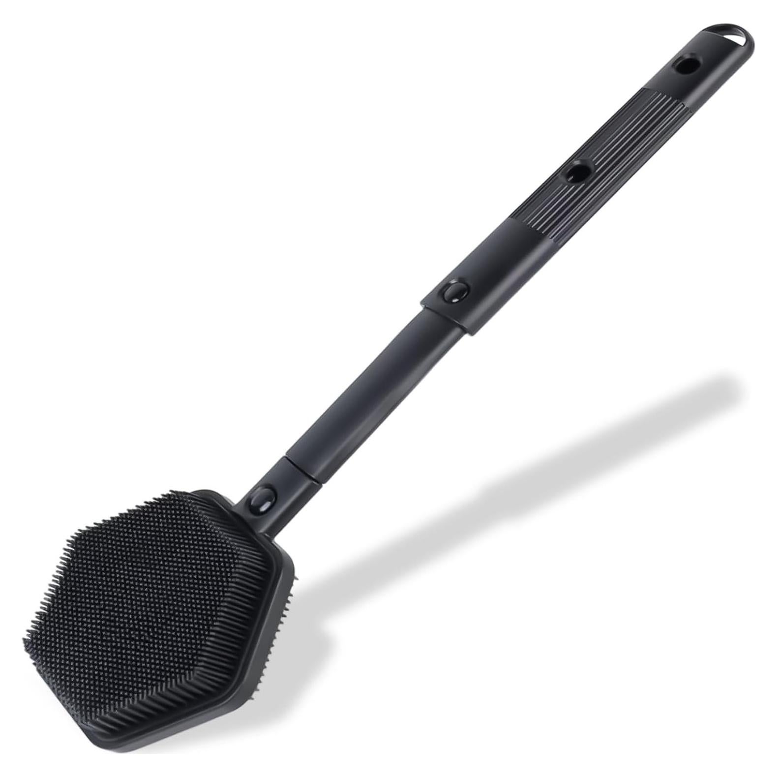 Cepillo de Espalda de Silicona HAYSNA 53 cm Extensible Negro