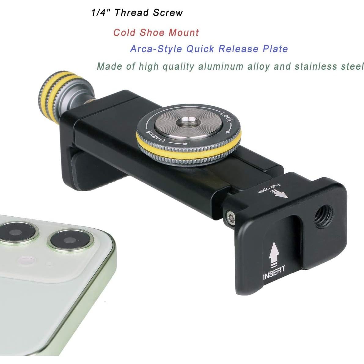 Soporte de trípode para smartphone FOCPRO con zapata fría