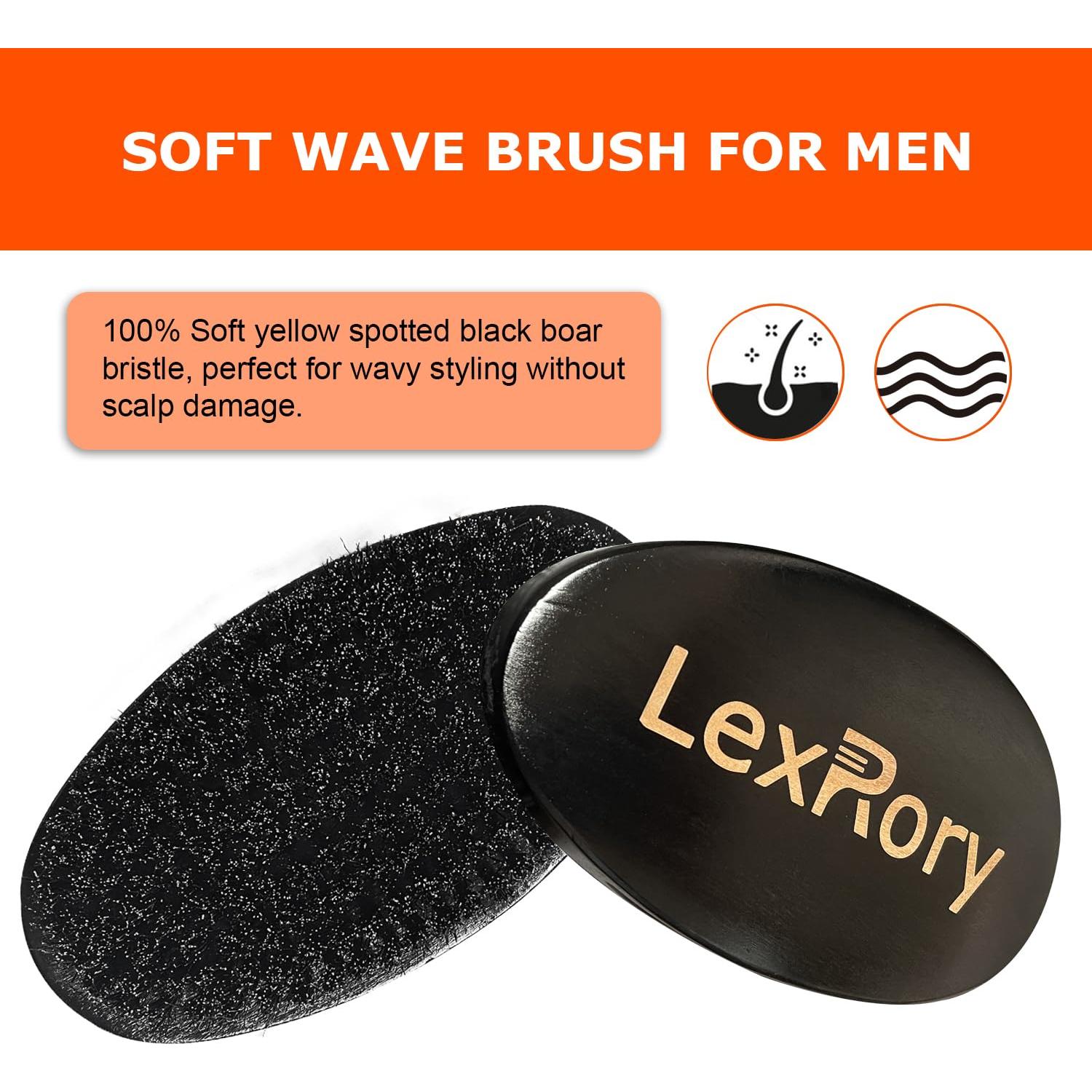 Cepillo Curvado de Olas Suaves LexRory para Cabello 360