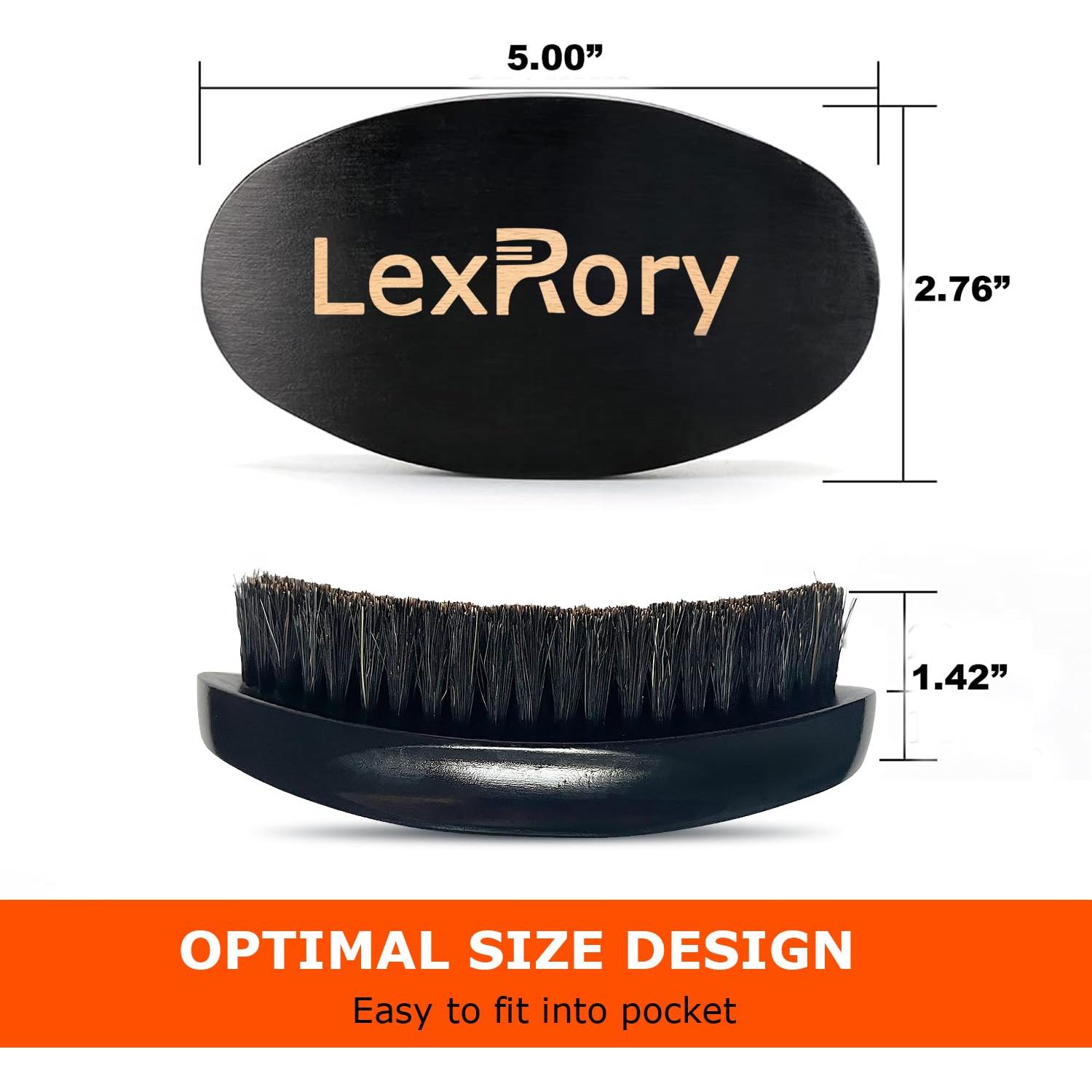 Cepillo Curvado de Olas Suaves LexRory para Cabello 360