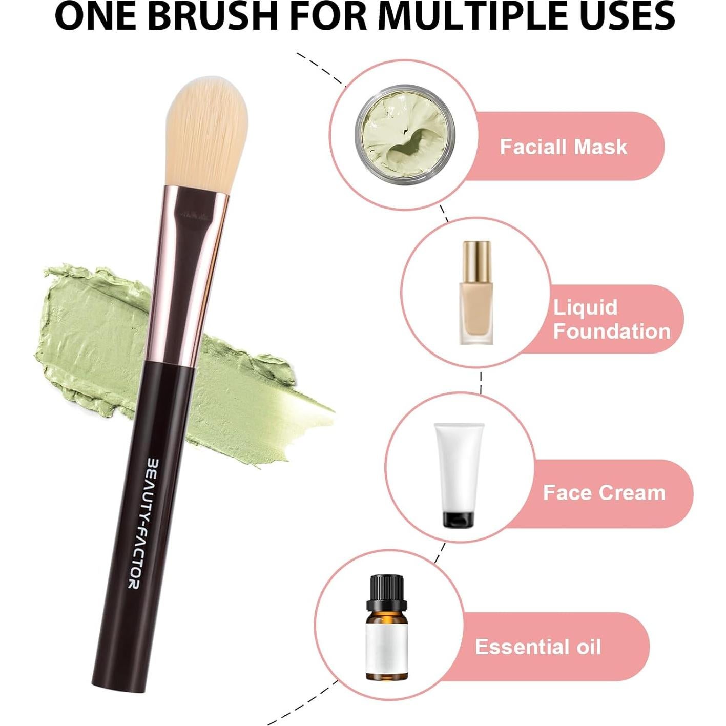 Brocha para Mascarilla Facial BEAUTYFACTOR - Suave y Multifuncional