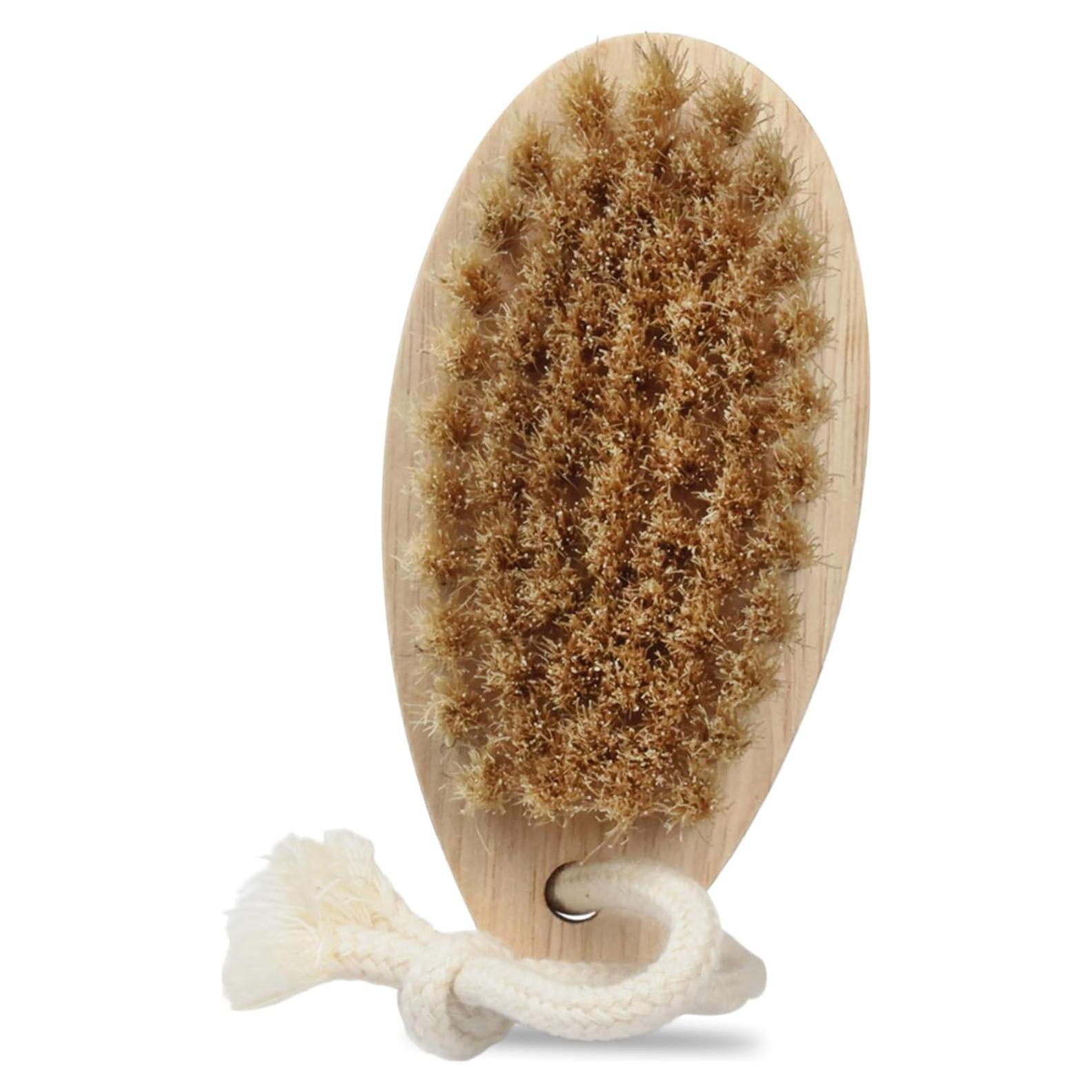 Cepillo Exfoliante Corporal Zoolinn de Madera Natural 11.7cm