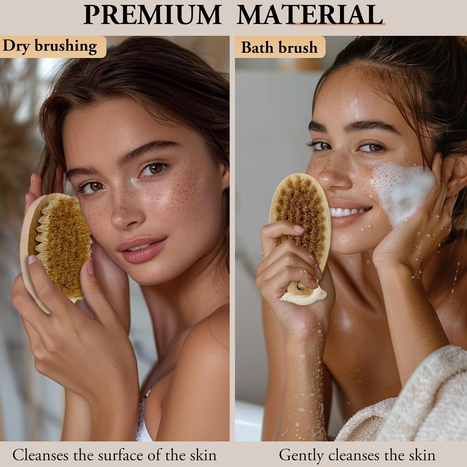 Cepillo Exfoliante Corporal Zoolinn de Madera Natural 11.7cm