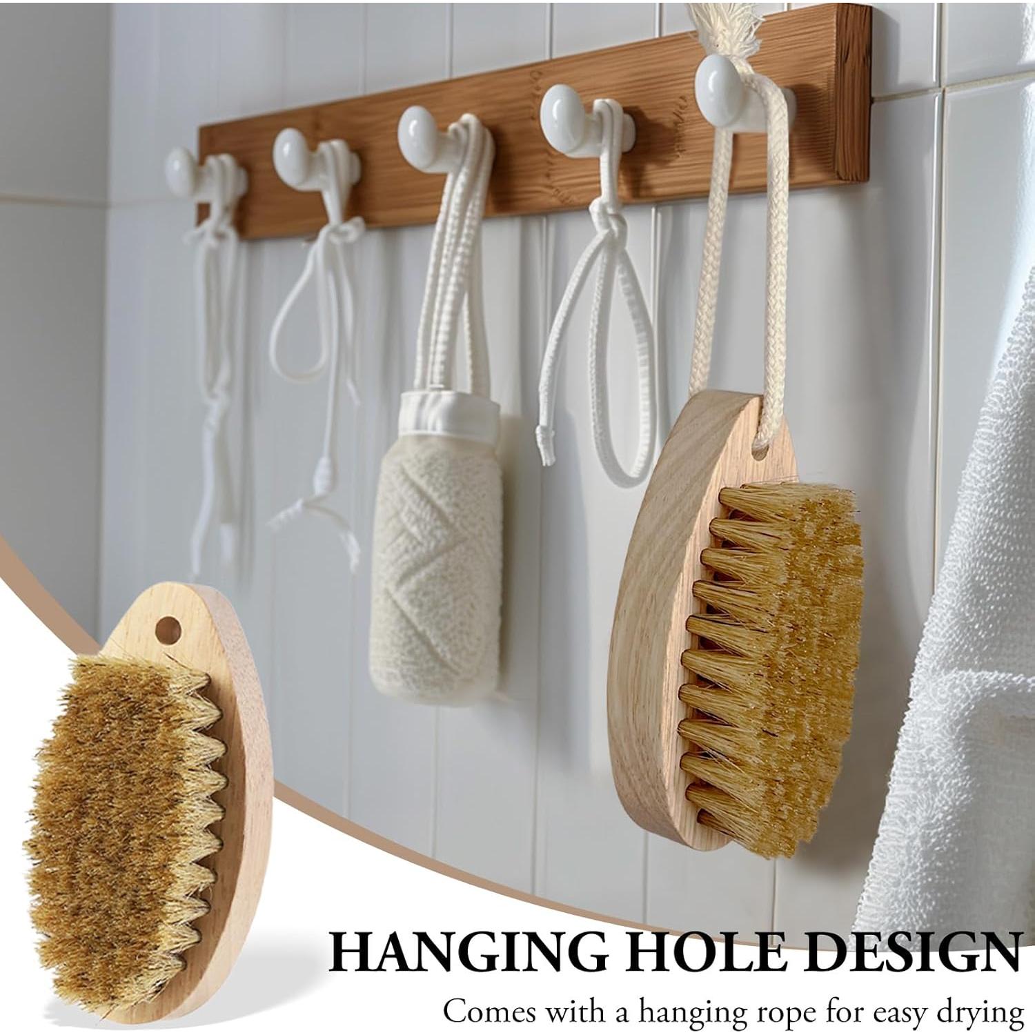 Cepillo Exfoliante Corporal Zoolinn de Madera Natural 11.7cm