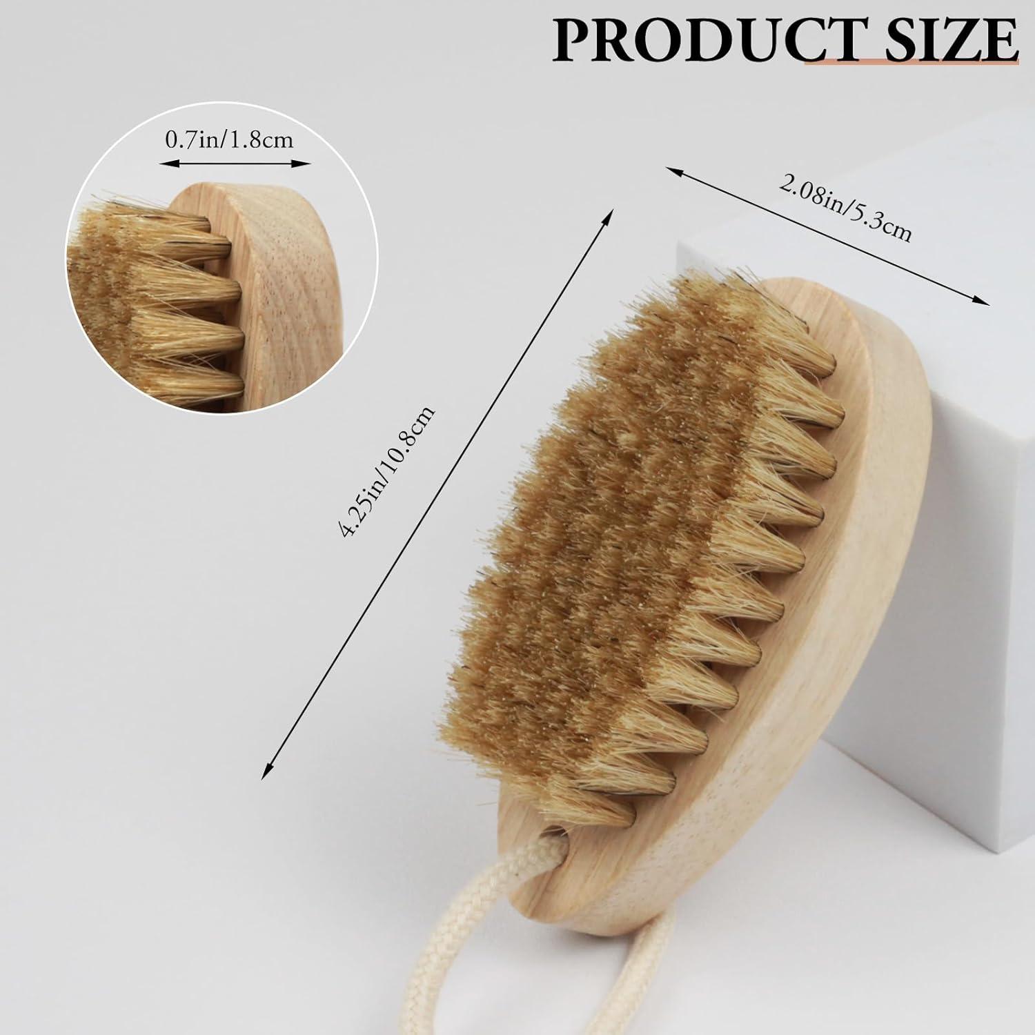 Cepillo Exfoliante Corporal Zoolinn de Madera Natural 11.7cm