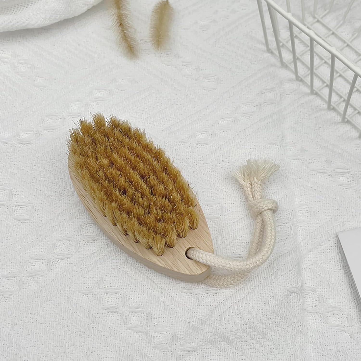 Cepillo Exfoliante Corporal Zoolinn de Madera Natural 11.7cm