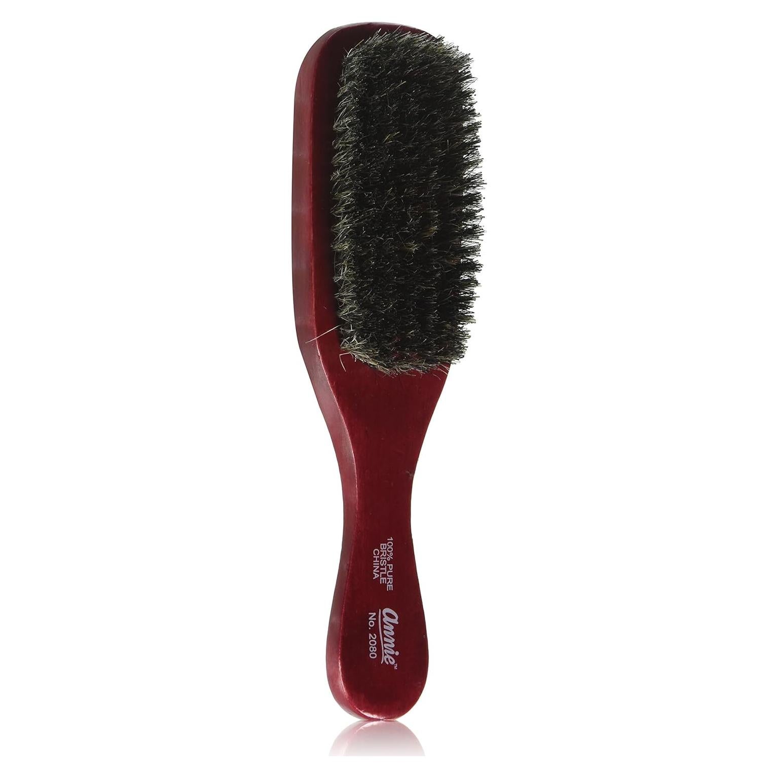 Cepillo Desenredante Annie Wave 2080, Madera Natural, Cerdas de Jabalí