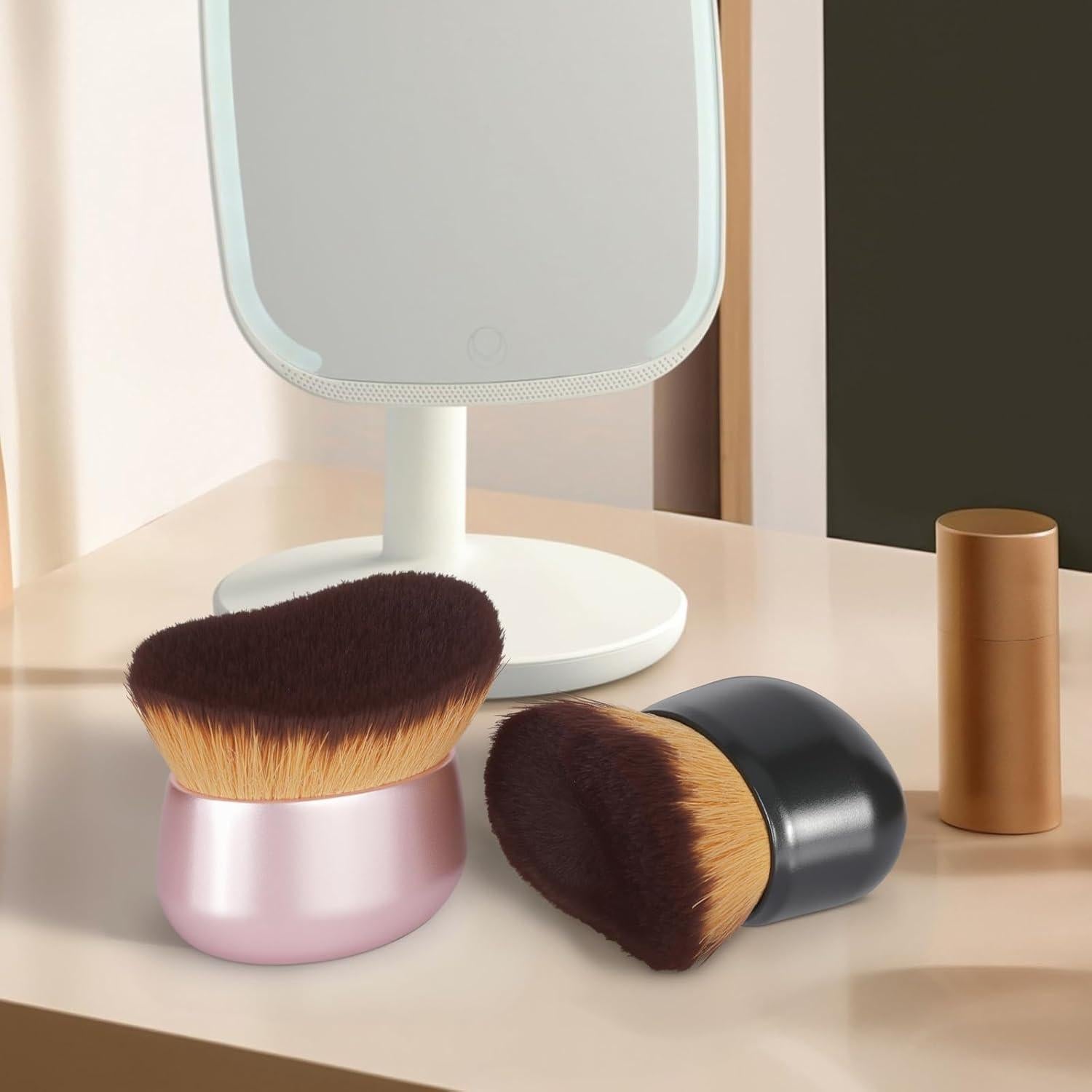 Brocha de Maquillaje Extra Grande PESIAKOME 75mm Negra