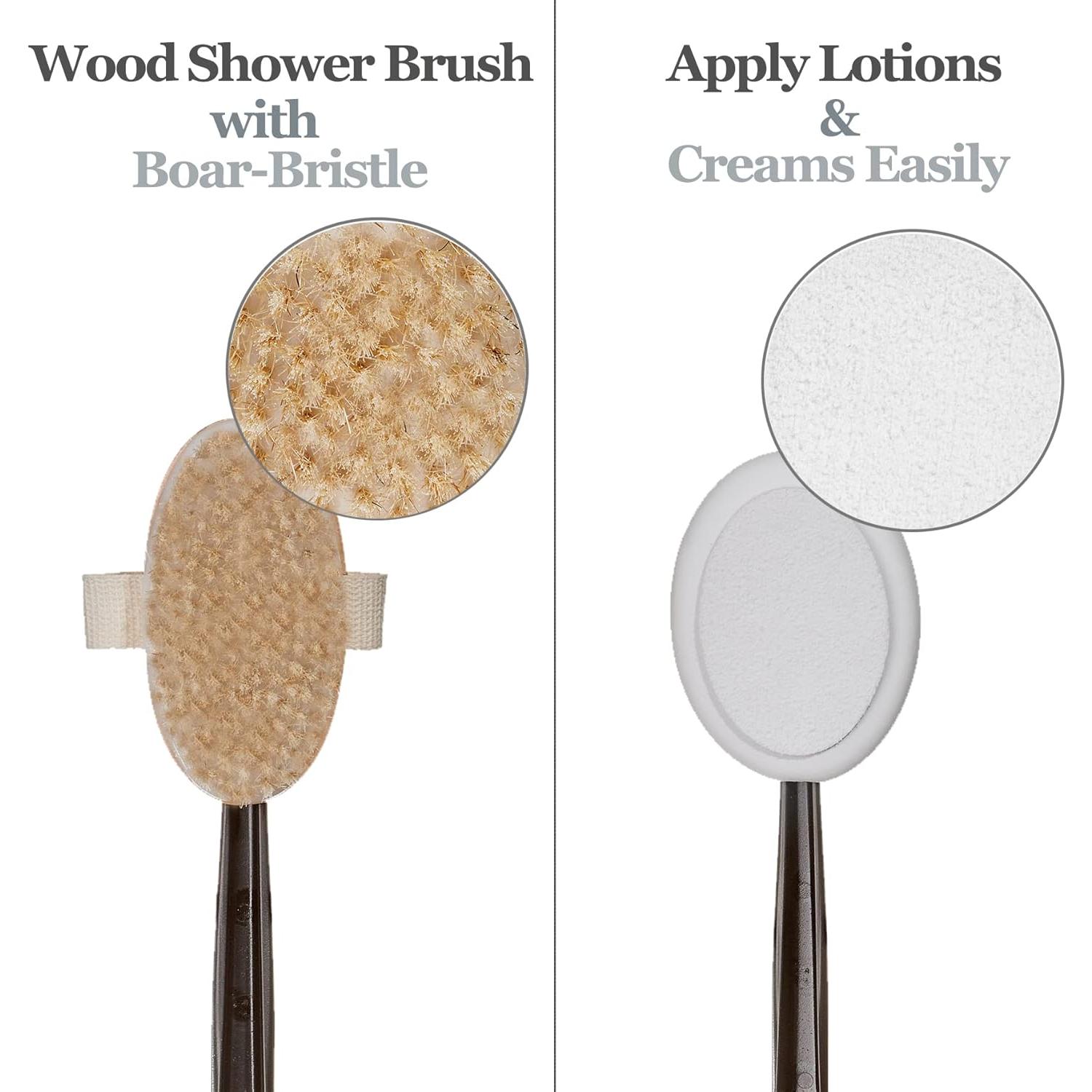 Cepillo de Baño EASACE Telescópico con Aplicador de Loción