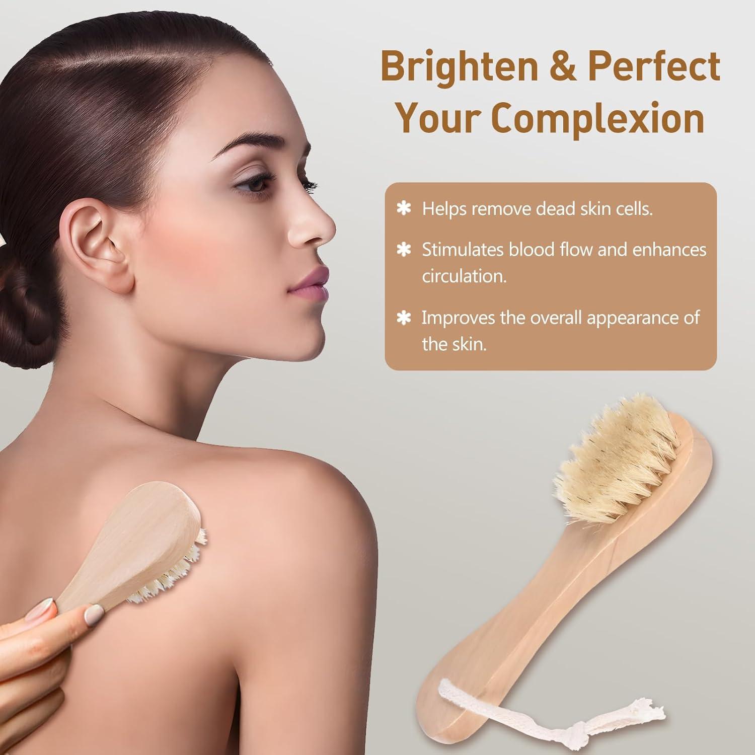 Paquete de 2 Cepillos Secos Mini Kootinn - Exfoliación Facial Suave