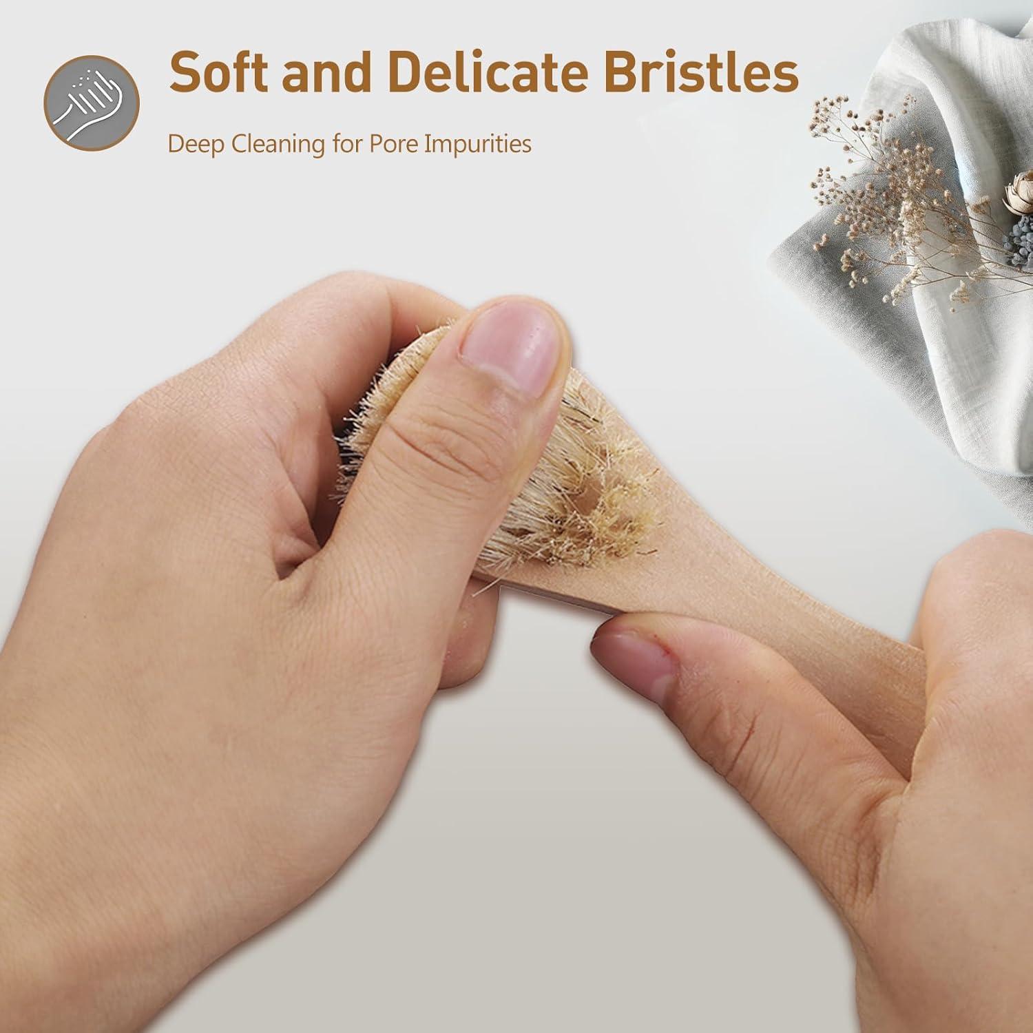 Paquete de 2 Cepillos Secos Mini Kootinn - Exfoliación Facial Suave