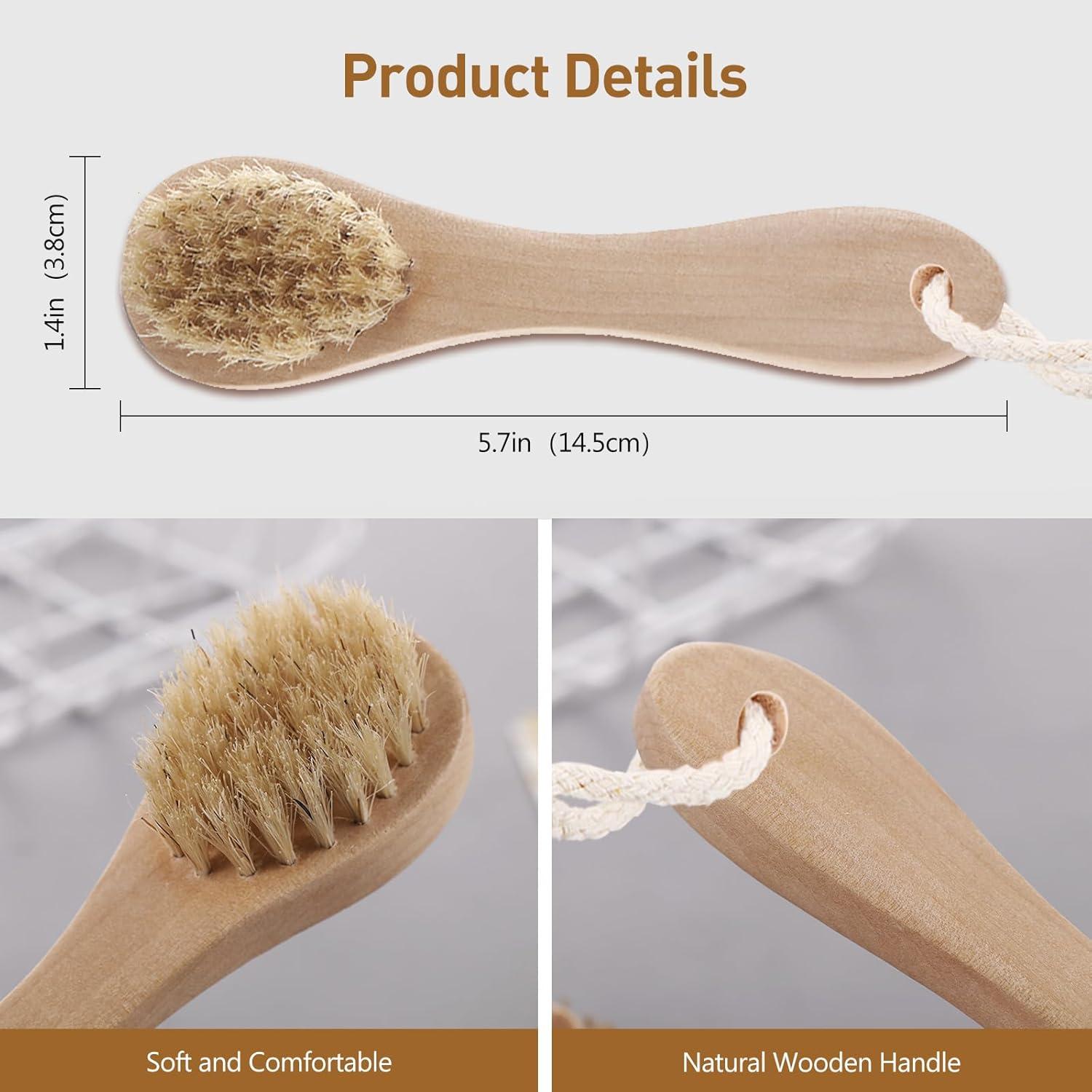 Paquete de 2 Cepillos Secos Mini Kootinn - Exfoliación Facial Suave