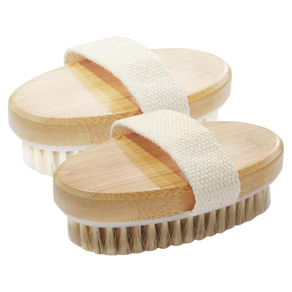 Paquete de 2 cepillos corporales Vashop para cepillado en seco