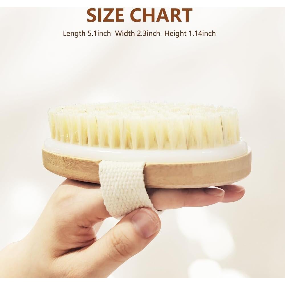 Paquete de 2 cepillos corporales Vashop para cepillado en seco