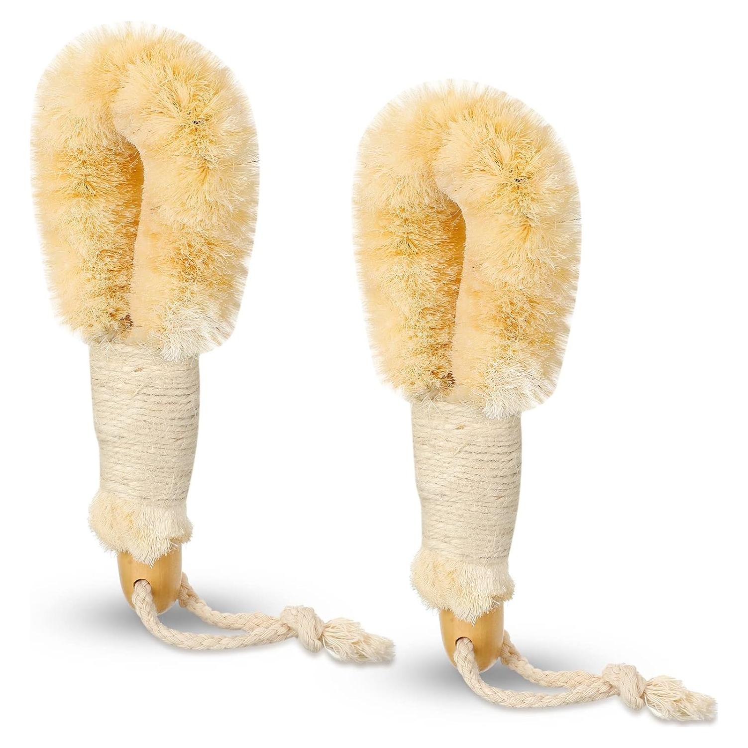 Cepillo Exfoliante Seco Suttmin 2 Pcs Fibra de Sisal 23 cm