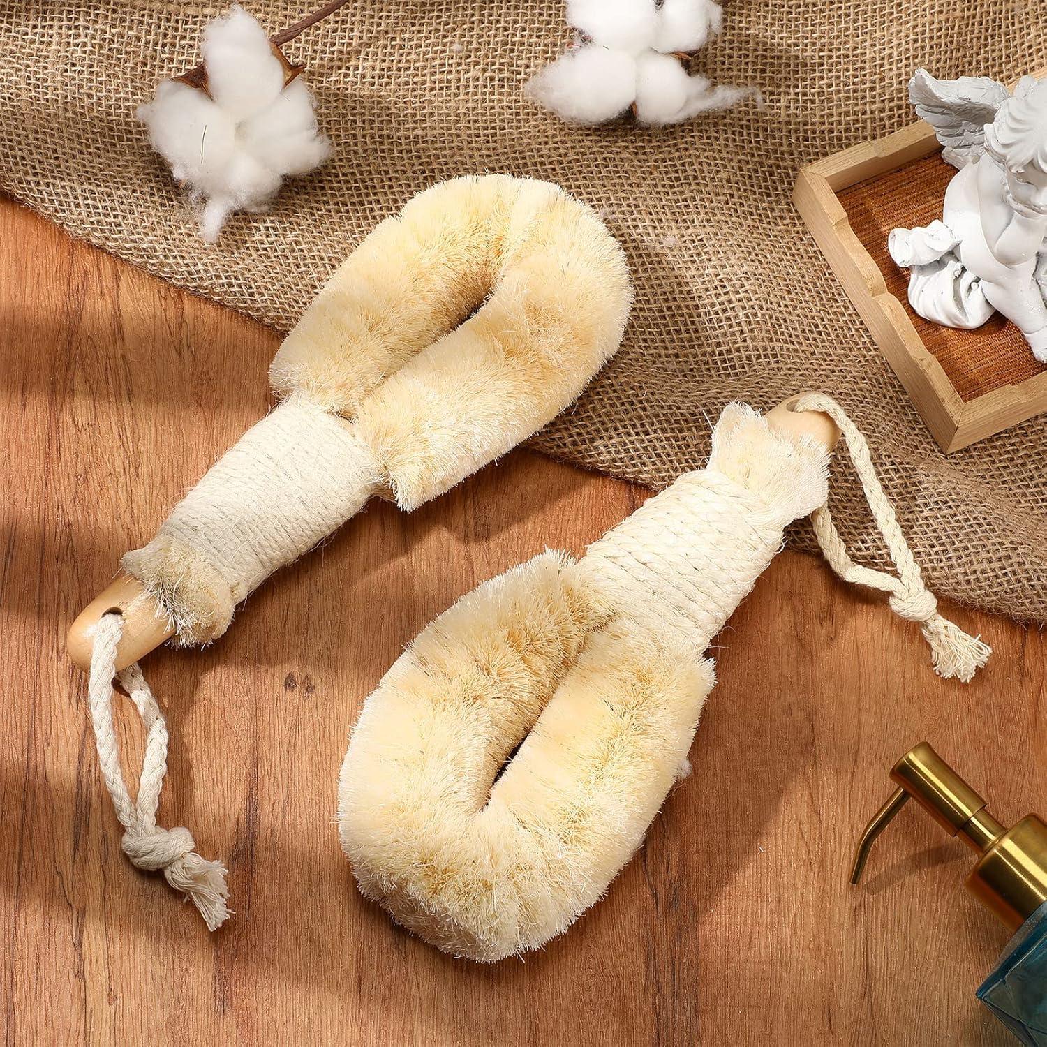 Cepillo Exfoliante Seco Suttmin 2 Pcs Fibra de Sisal 23 cm