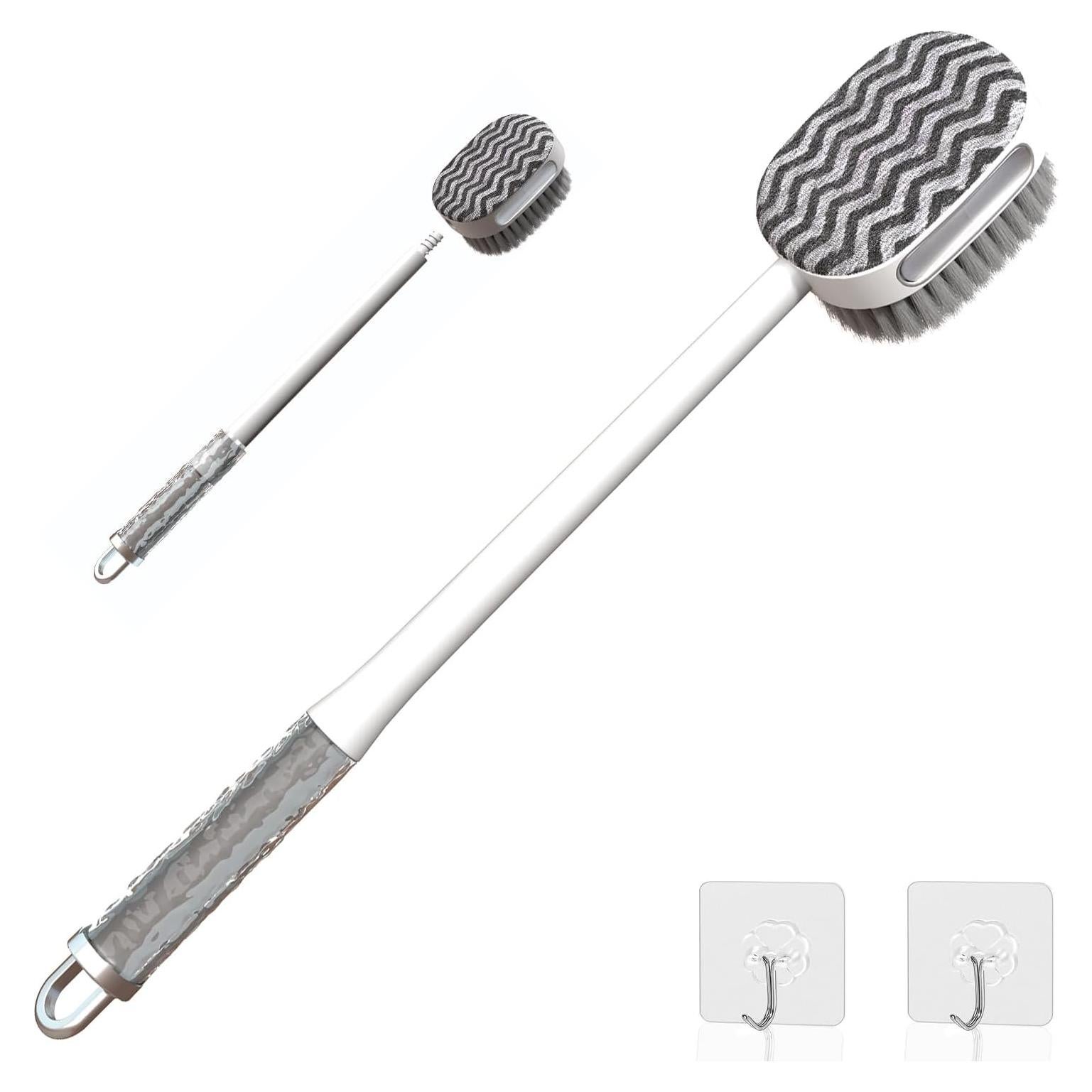 Cepillo de Espalda LuxeCasa 2-en-1 Desmontable con Cerdas Suaves