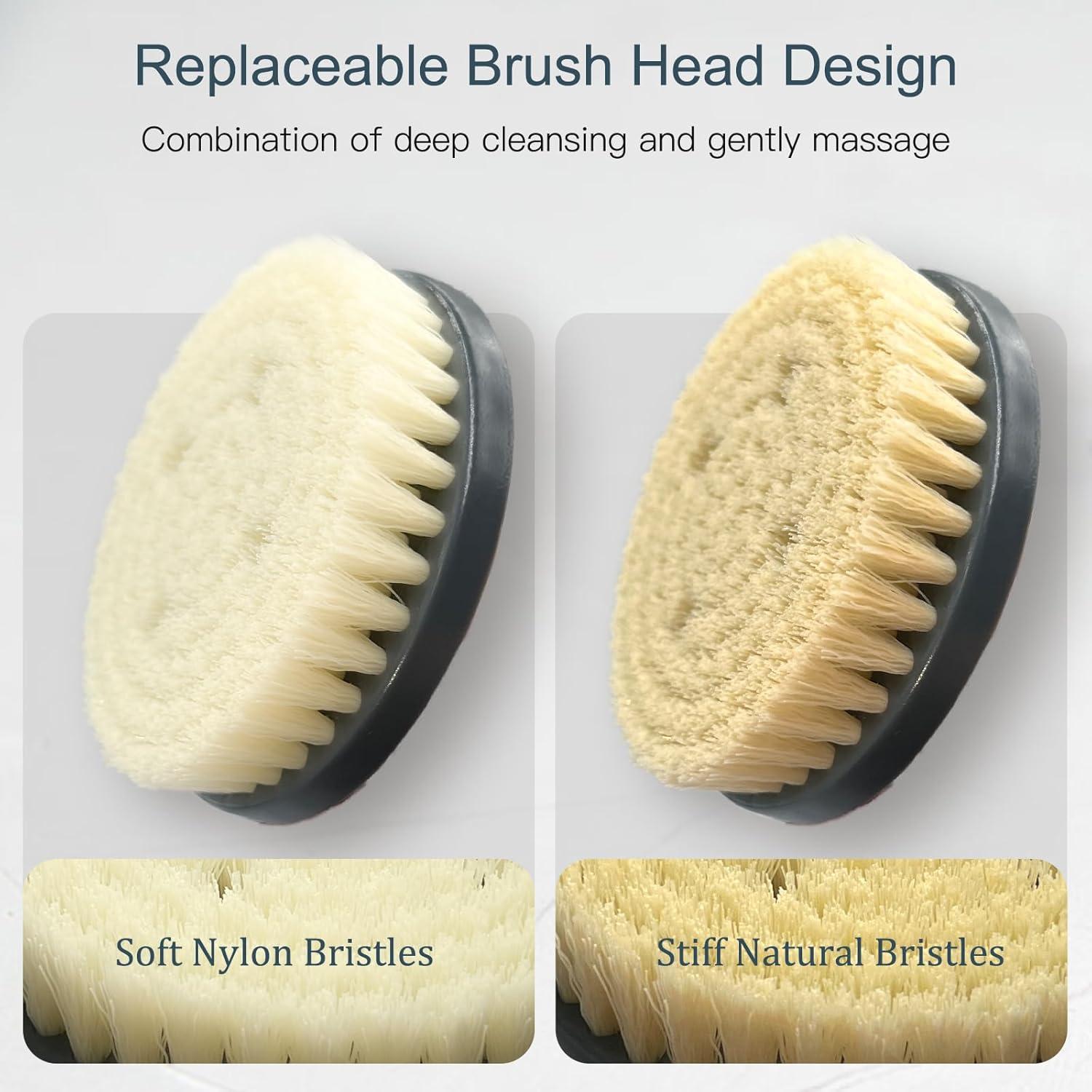 Cepillo de Baño Telescópico BTideas con Cabezas Intercambiables