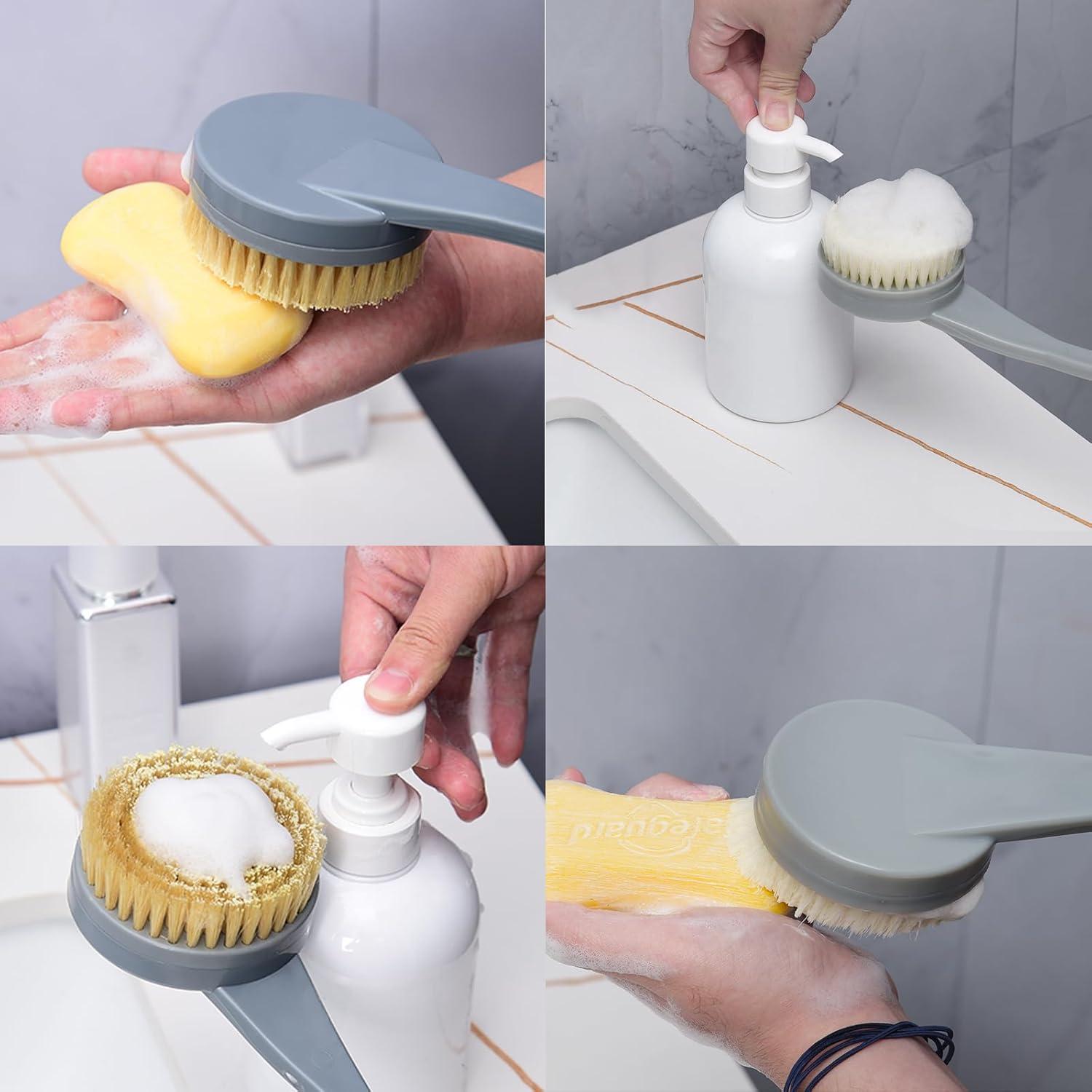 Cepillo de Baño Telescópico BTideas con Cabezas Intercambiables