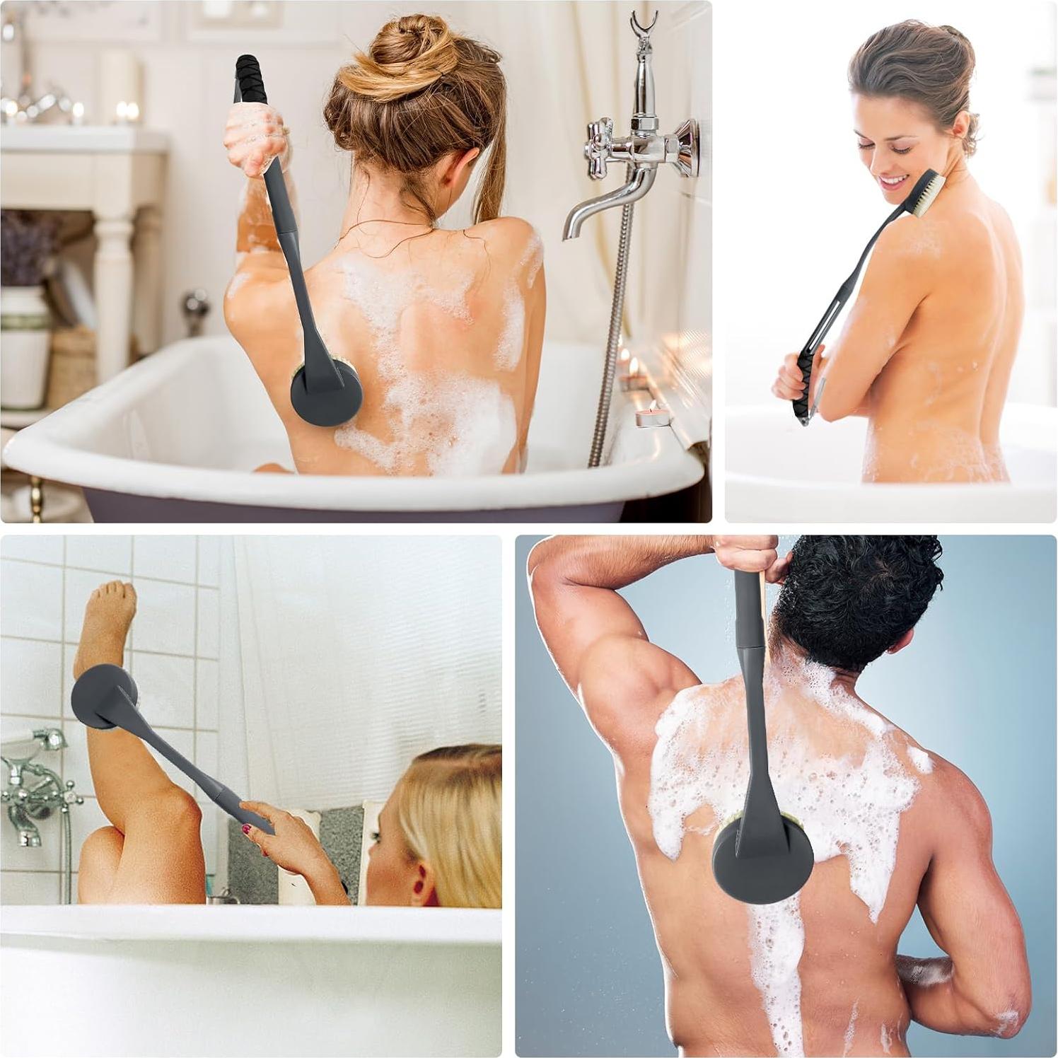 Cepillo de Baño Telescópico BTideas con Cabezas Intercambiables