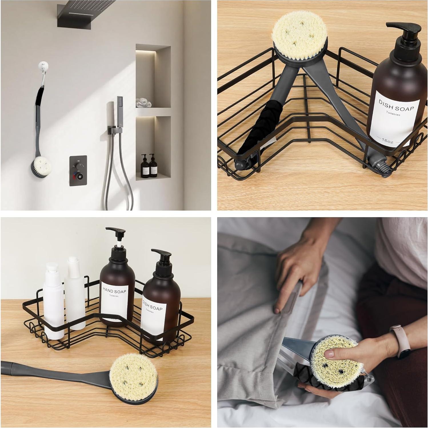 Cepillo de Baño Telescópico BTideas con Cabezas Intercambiables