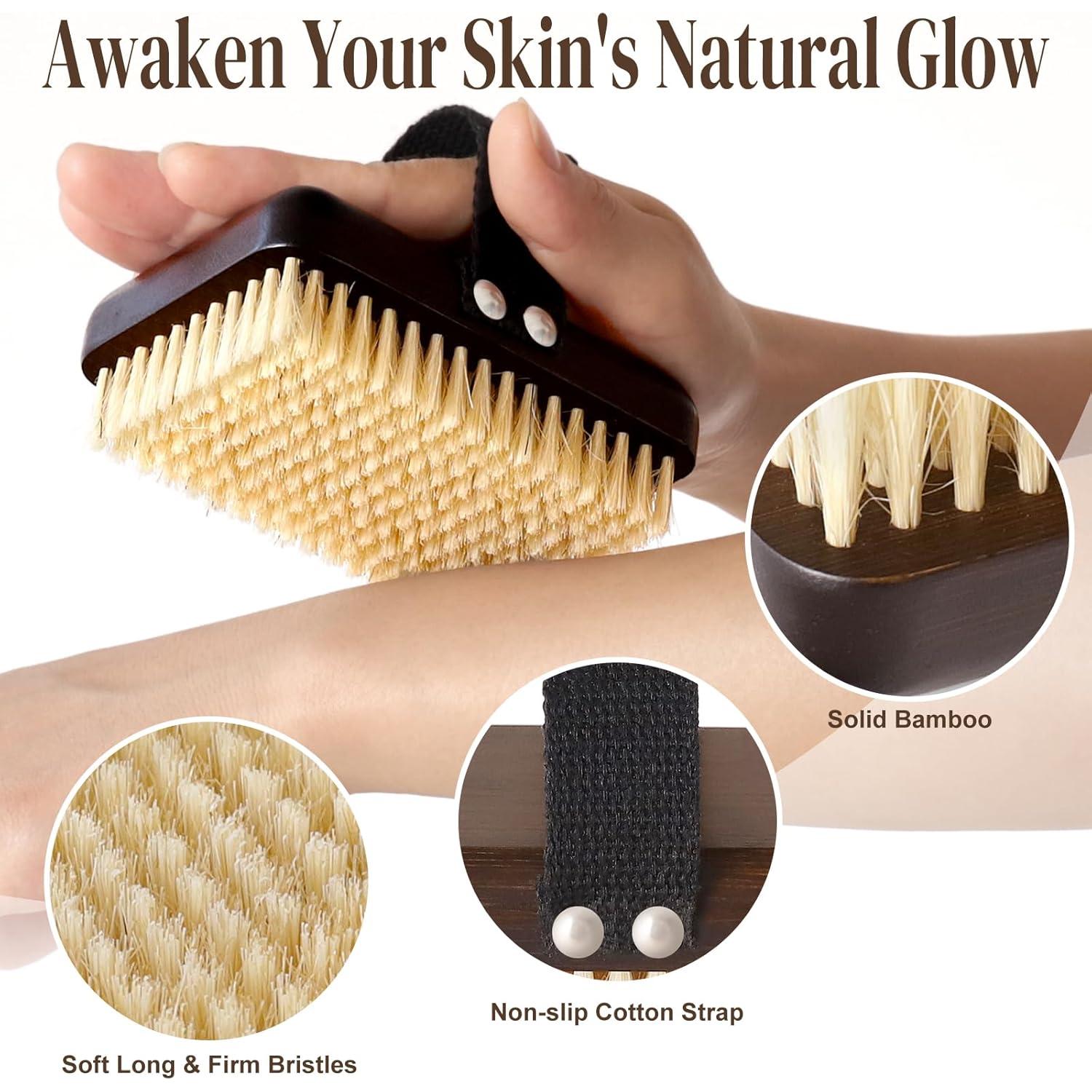 Cepillo Corporal Exfoliante Azymi - Doble Uso Seco y Húmedo