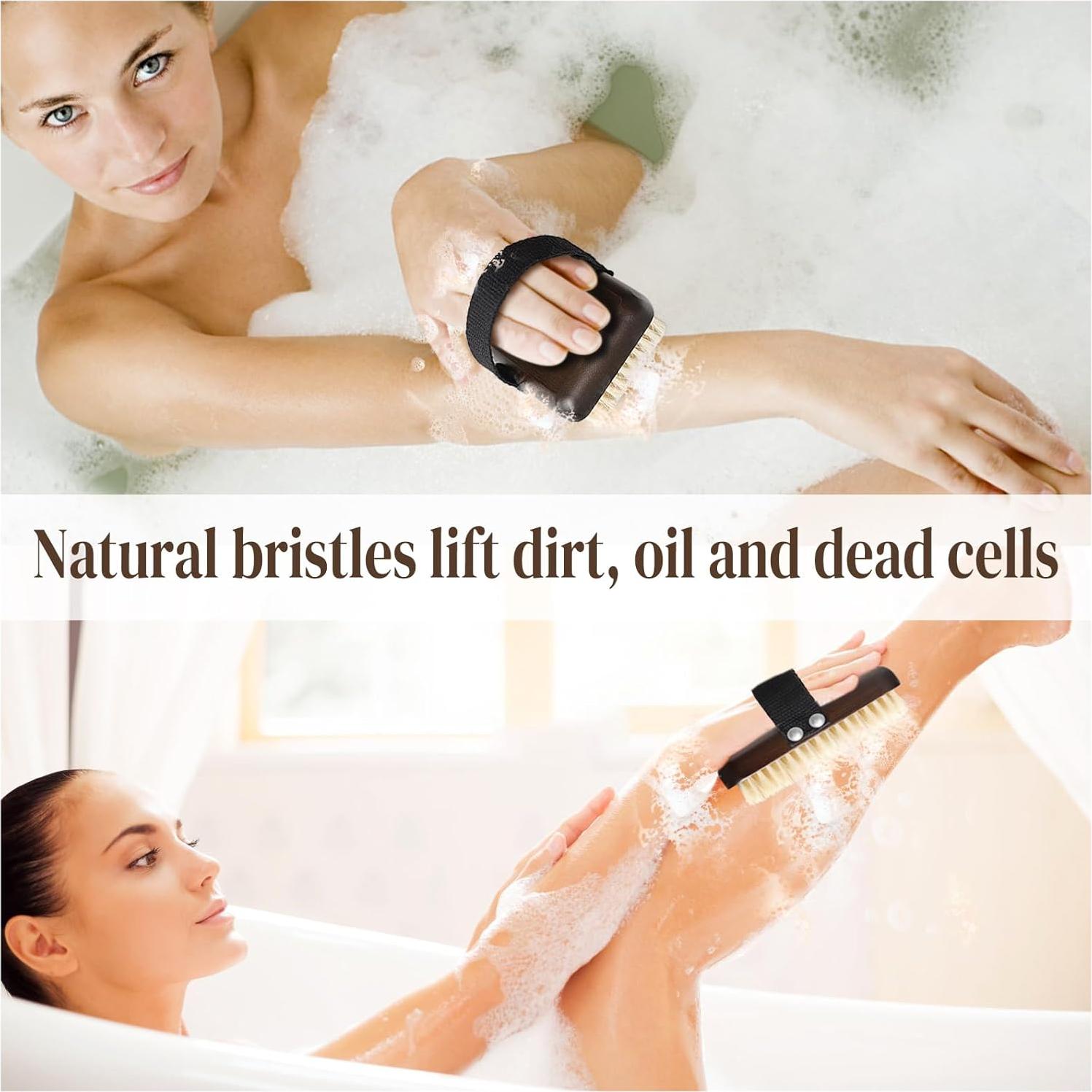 Cepillo Corporal Exfoliante Azymi - Doble Uso Seco y Húmedo